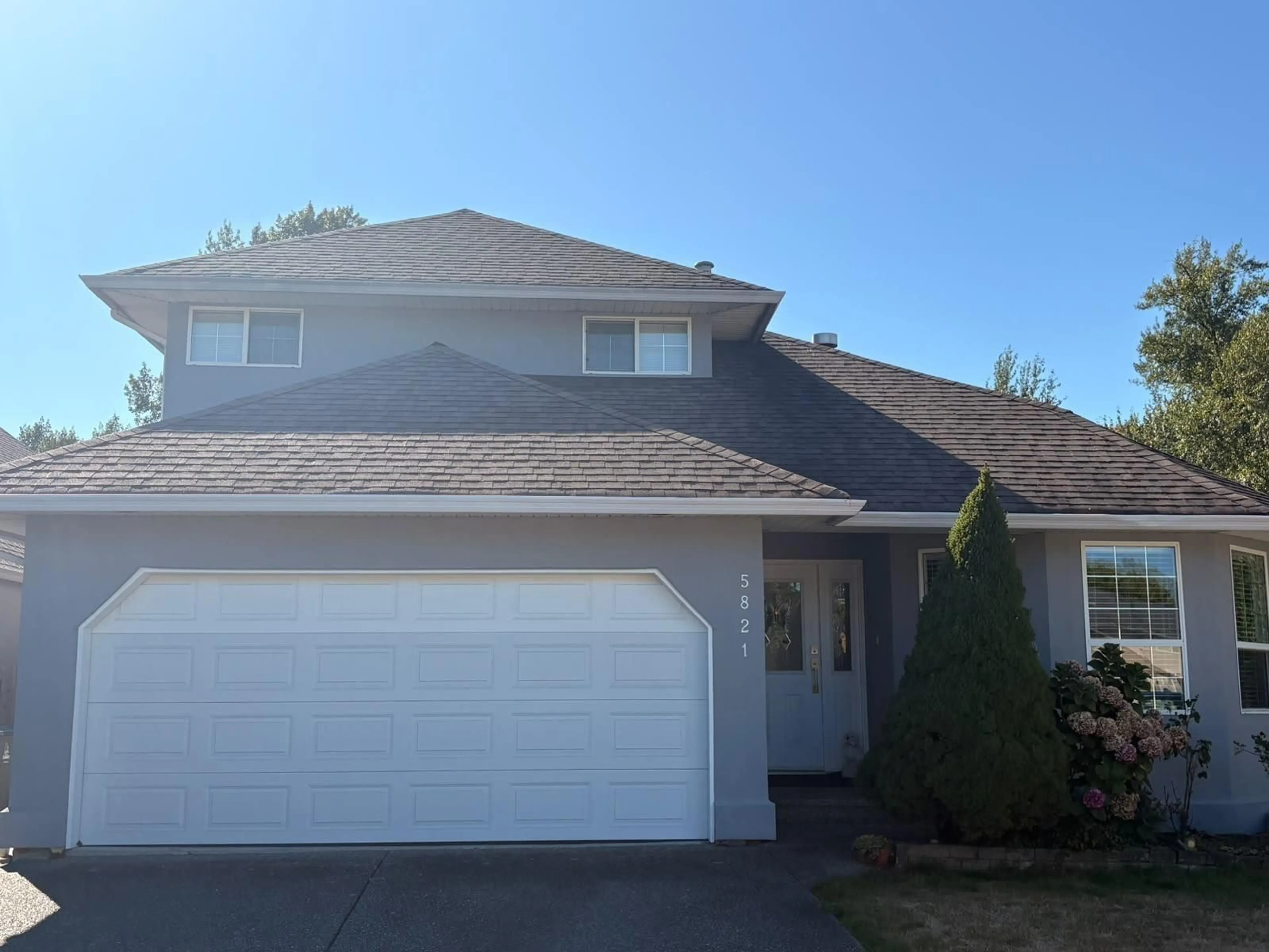 Home with vinyl exterior material, street for 5821 188 STREET, Surrey British Columbia V3S7M1