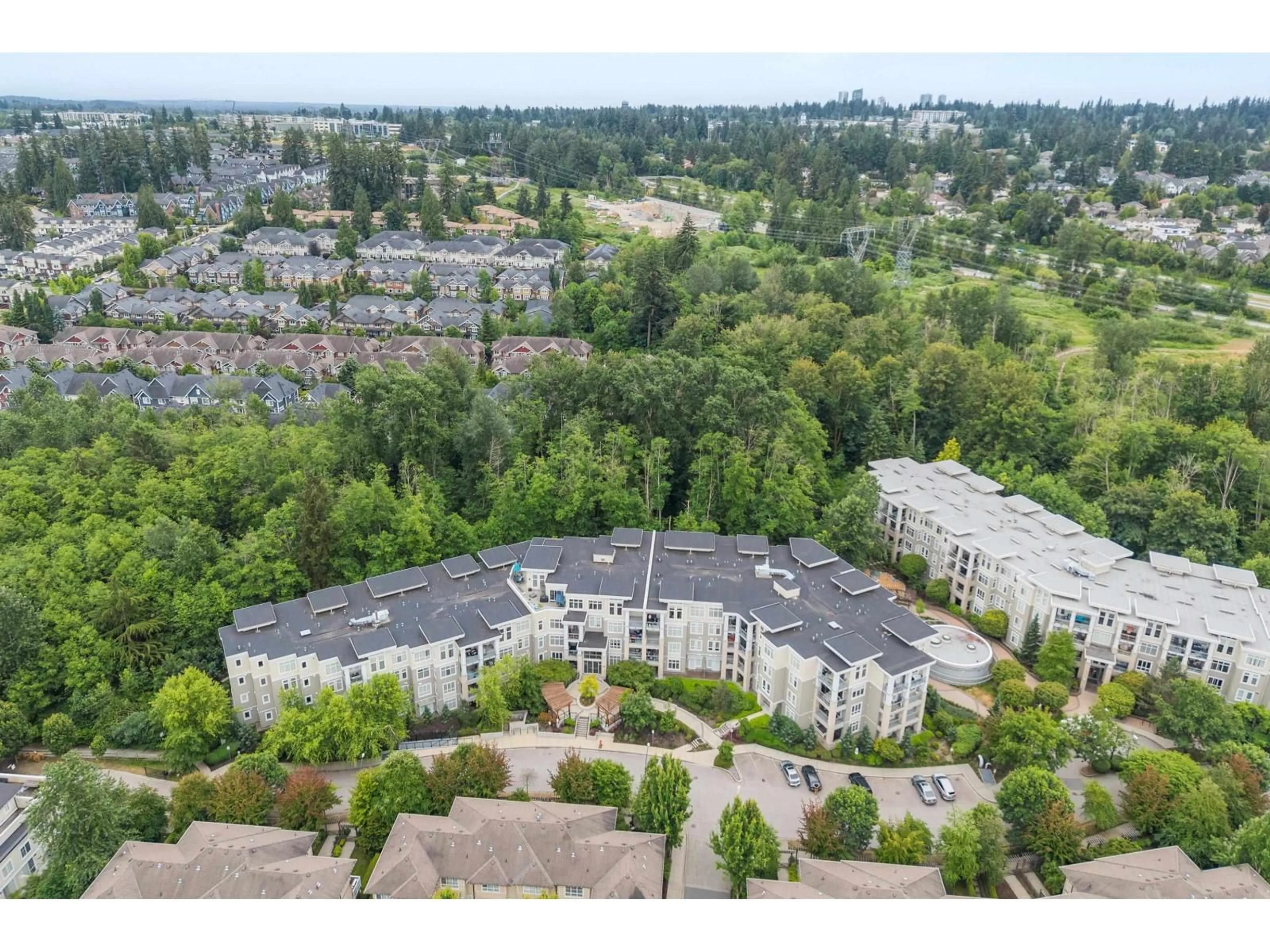 A pic from outside/outdoor area/front of a property/back of a property/a pic from drone, mountain view for 404 - 15436 31 AVENUE, Surrey British Columbia V3Z1H3