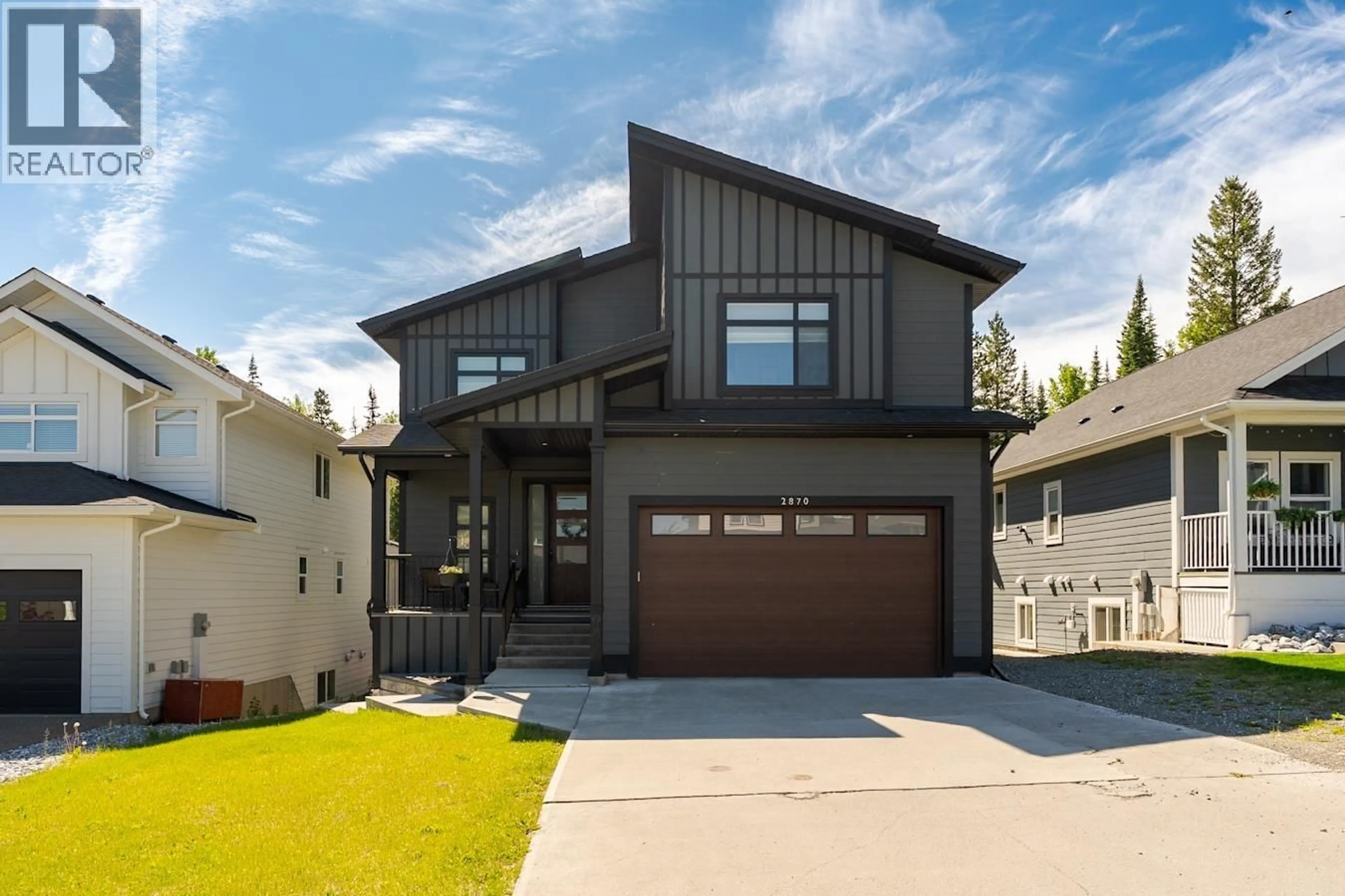 Home with vinyl exterior material, street for 2870 VISTA RIDGE DRIVE, Prince George British Columbia V2N0G9