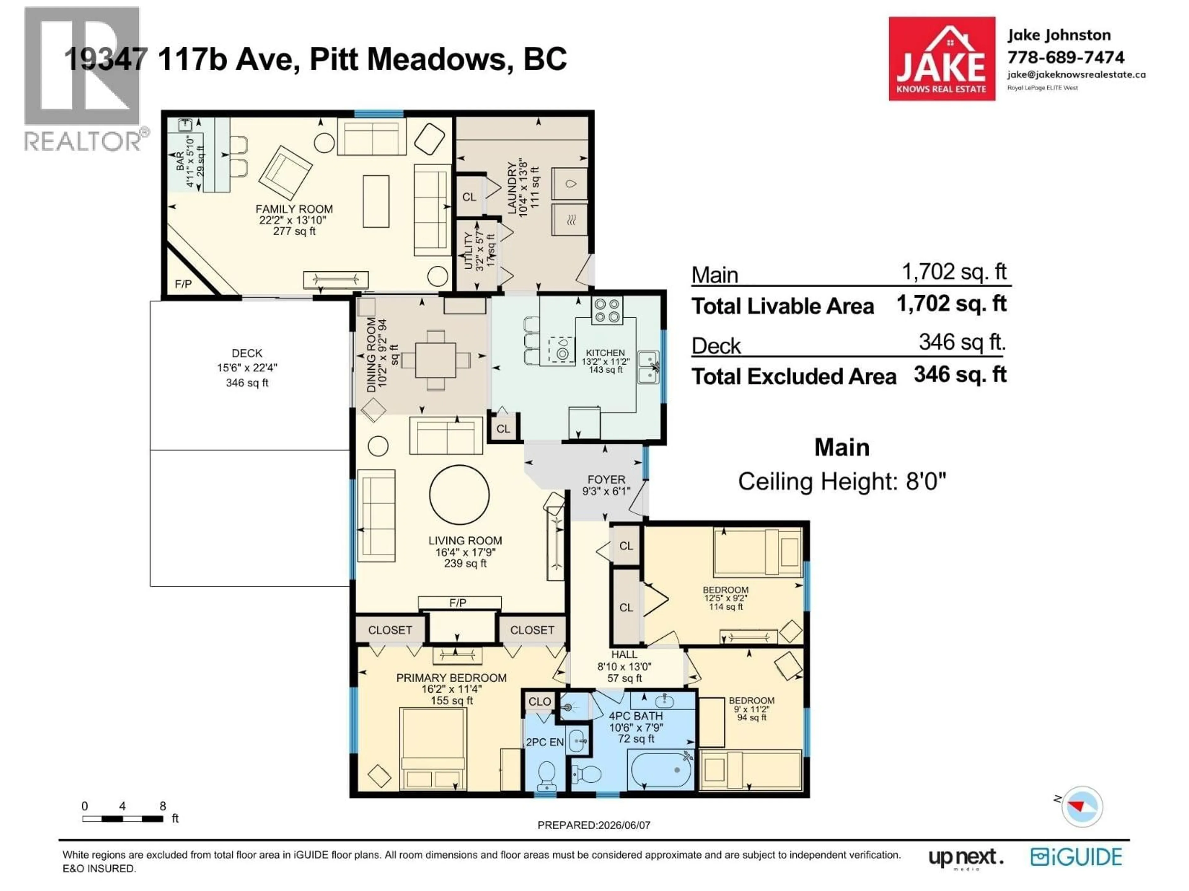 Floor plan for 19347 117B AVENUE, Pitt Meadows British Columbia V3Y1C4