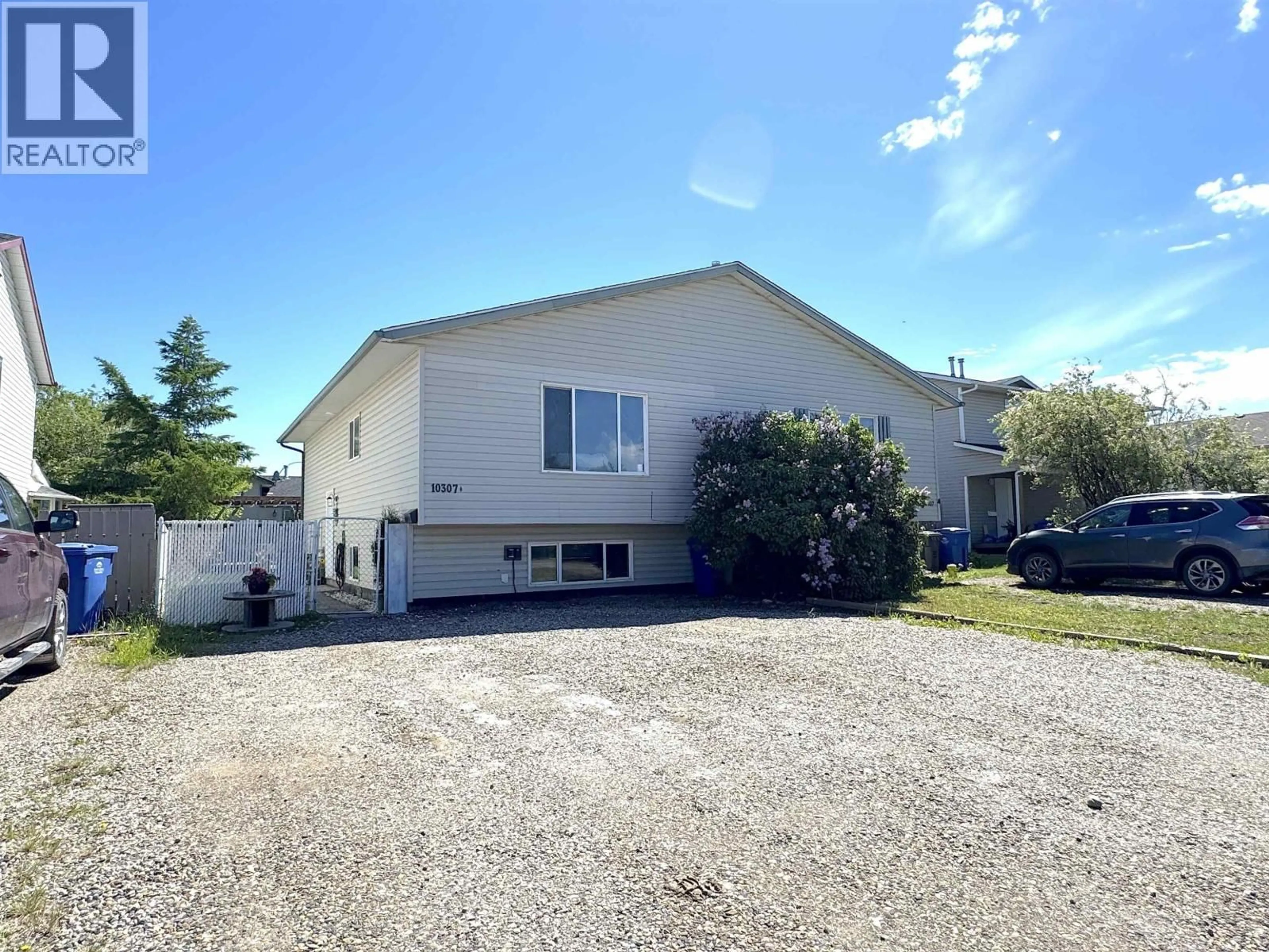 A pic from outside/outdoor area/front of a property/back of a property/a pic from drone, street for B - 10307 90 STREET, Fort St. John British Columbia V1J6S6