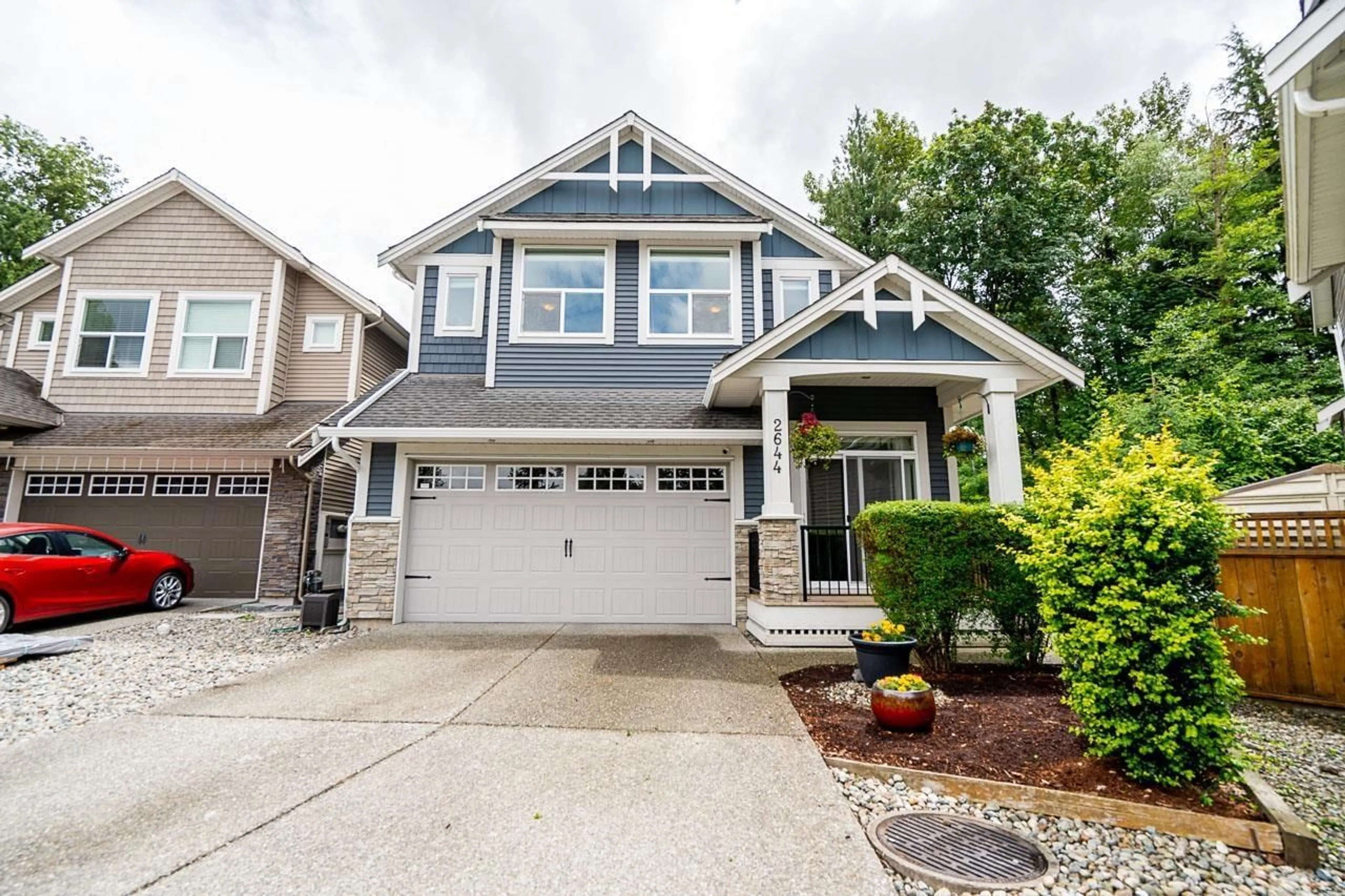 Home with vinyl exterior material, street for 2644 275A STREET, Langley British Columbia V4W0C4