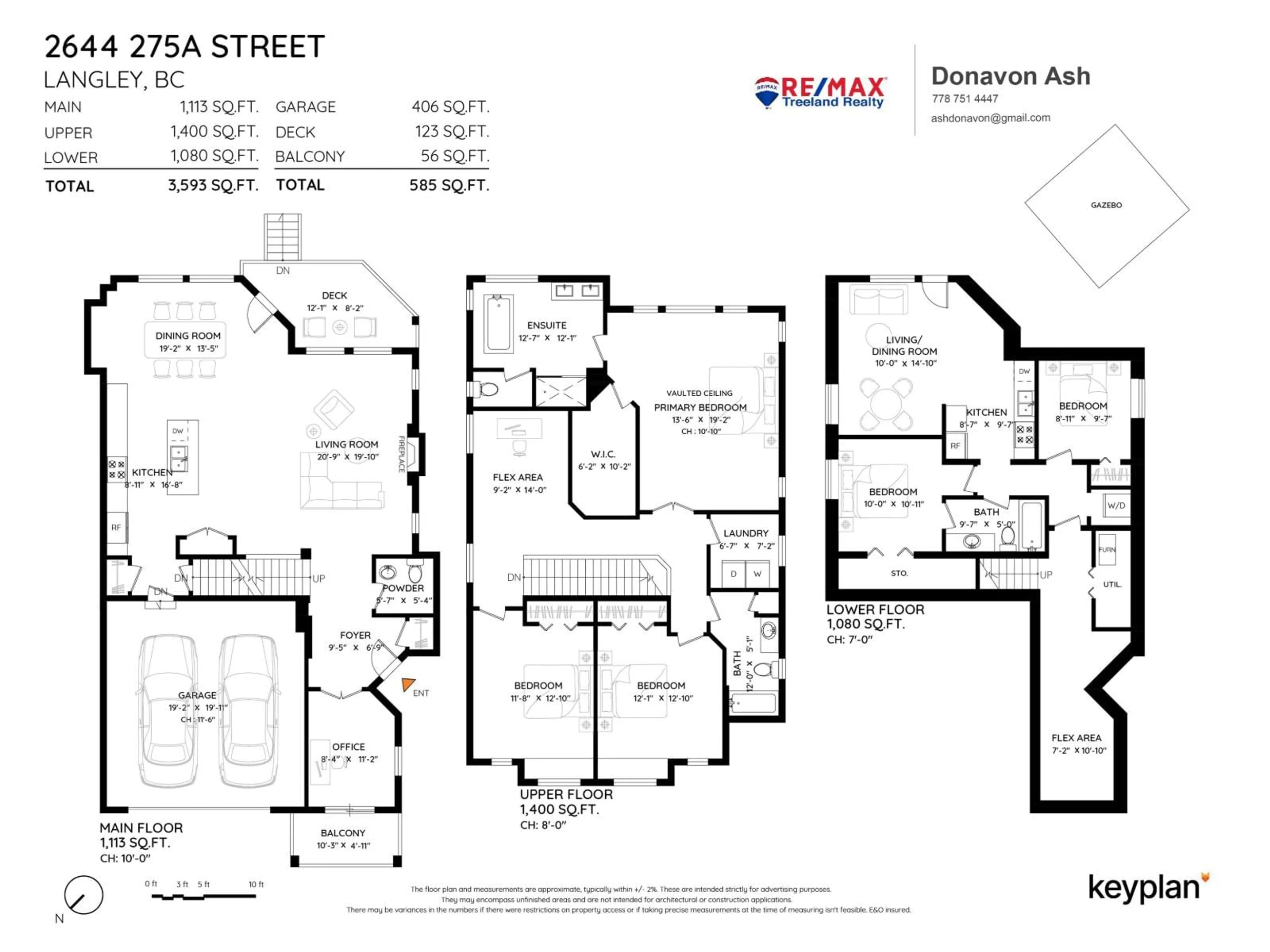 Floor plan for 2644 275A STREET, Langley British Columbia V4W0C4