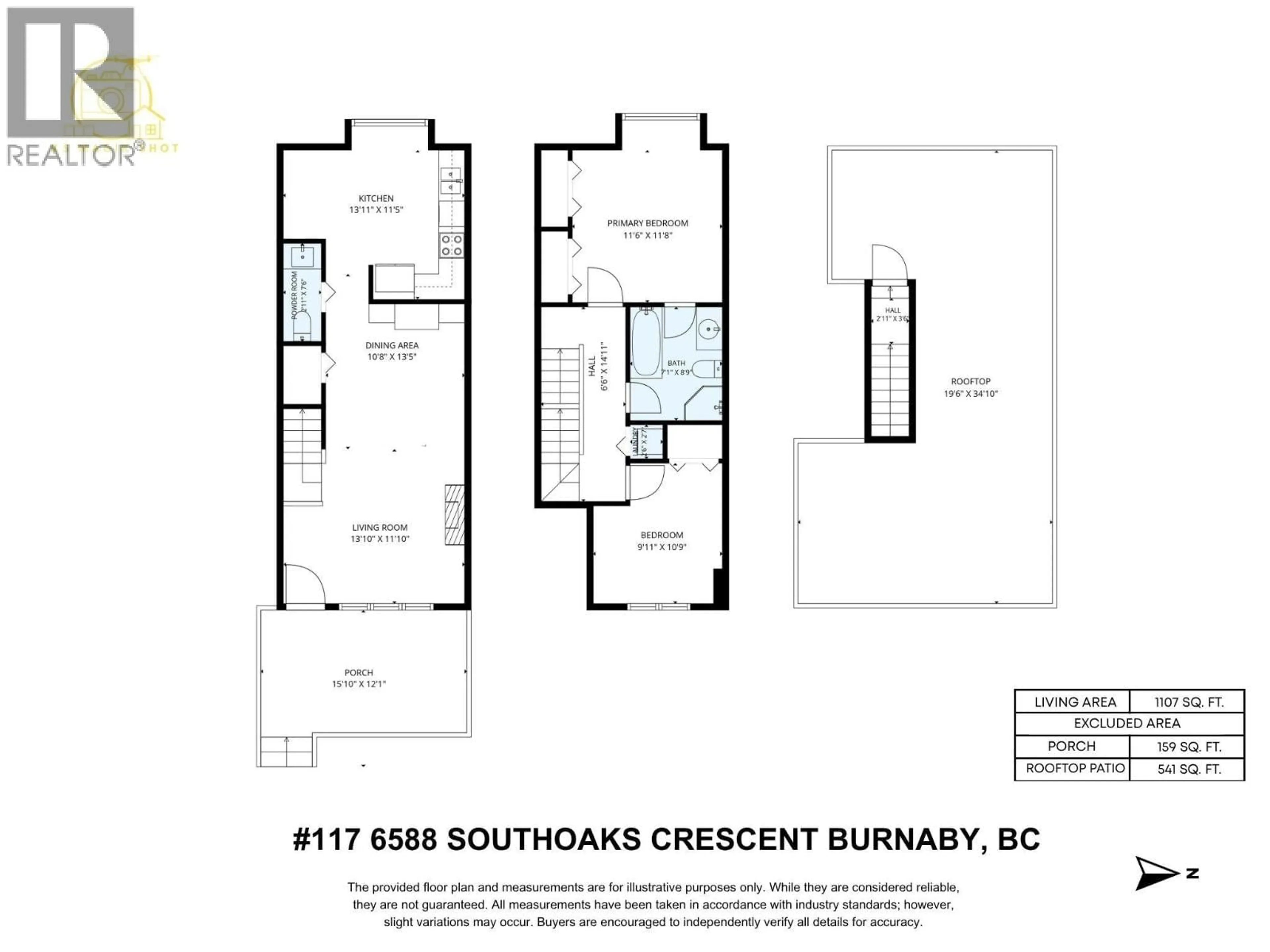 Floor plan for 117 - 6588 SOUTHOAKS CRESCENT, Burnaby British Columbia V5E4K1