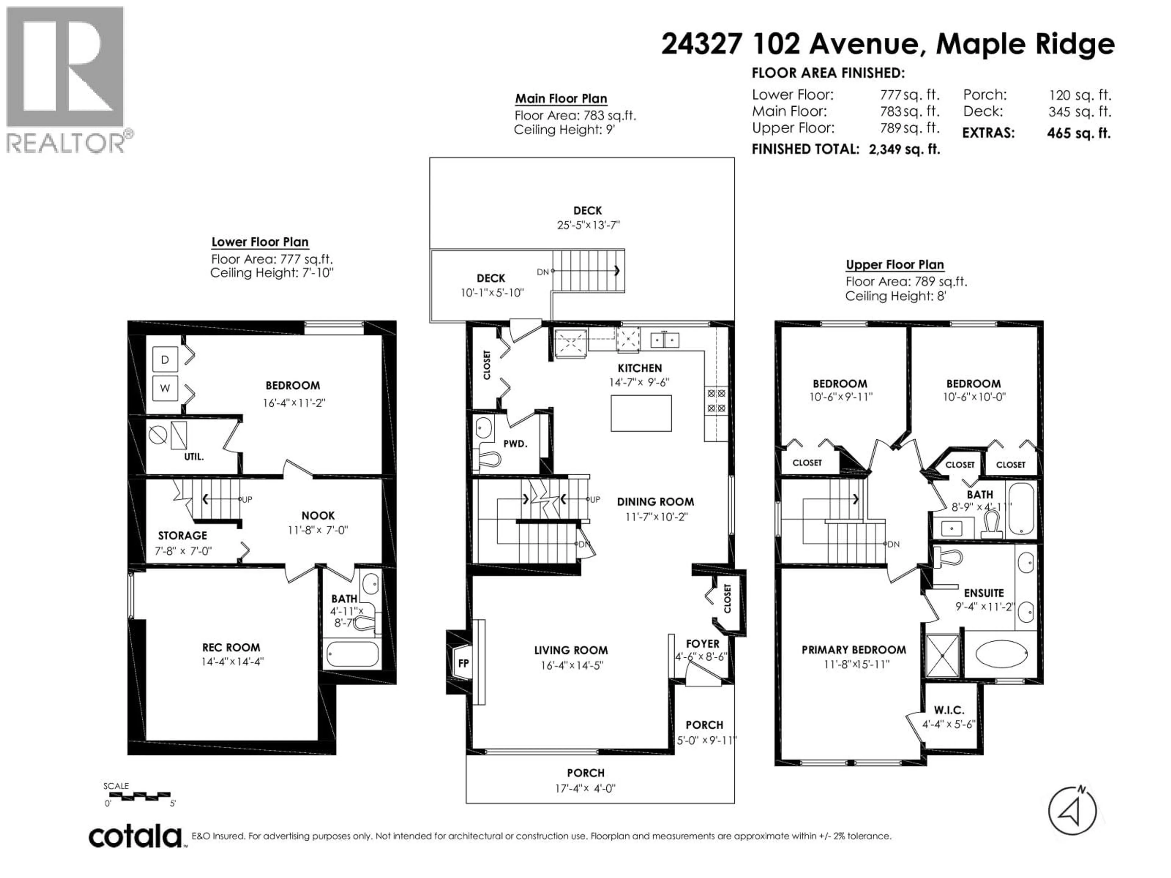 Floor plan for 24327 102 AVENUE, Maple Ridge British Columbia V2W1X9