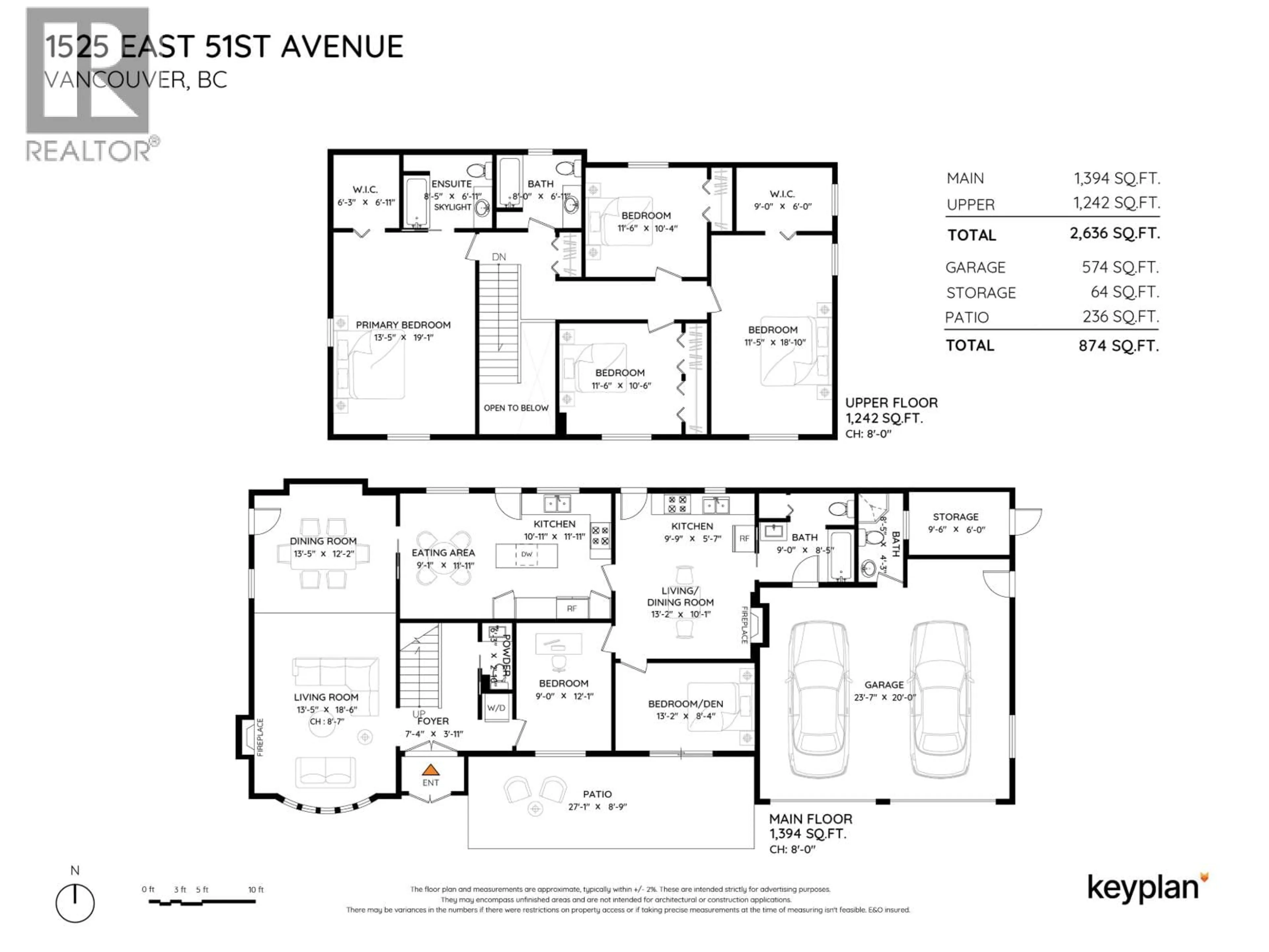 Floor plan for 1525 51ST AVENUE, Vancouver British Columbia V5P4R6