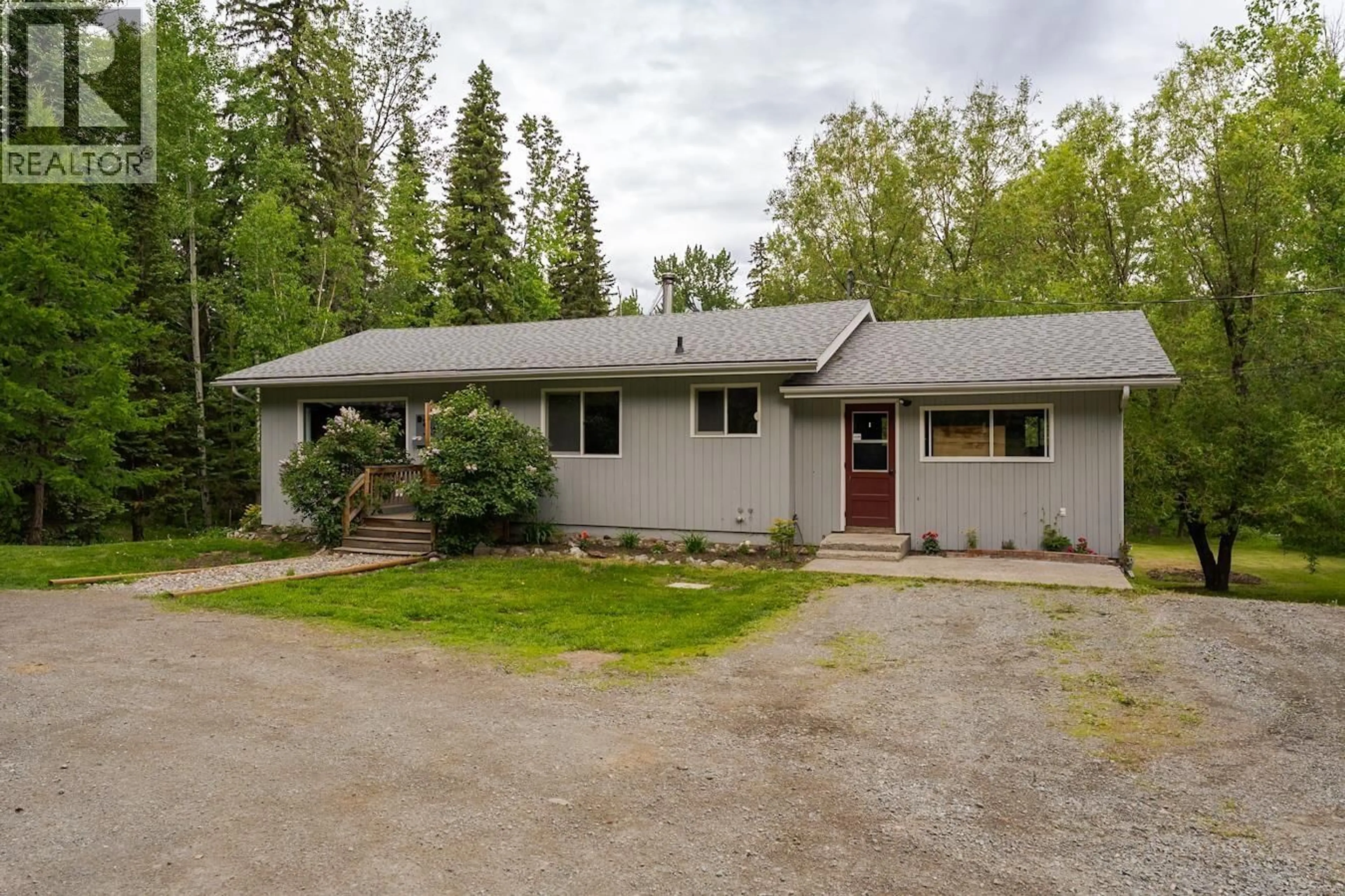 A pic from outside/outdoor area/front of a property/back of a property/a pic from drone, street for 9744 HALDI ROAD, Prince George British Columbia V2N6J5