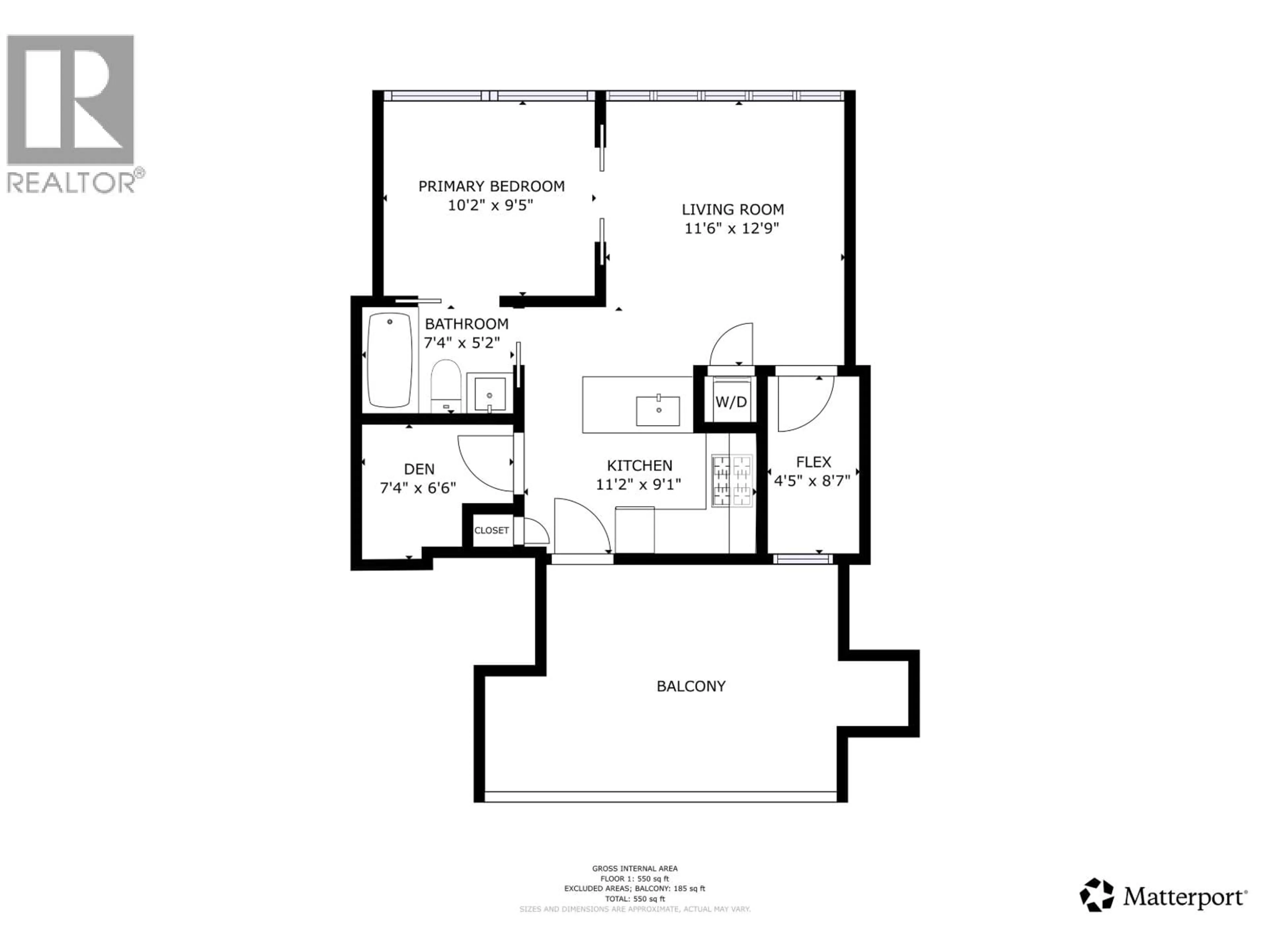 Floor plan for 502 - 1283 HOWE STREET, Vancouver British Columbia V6Z0E3