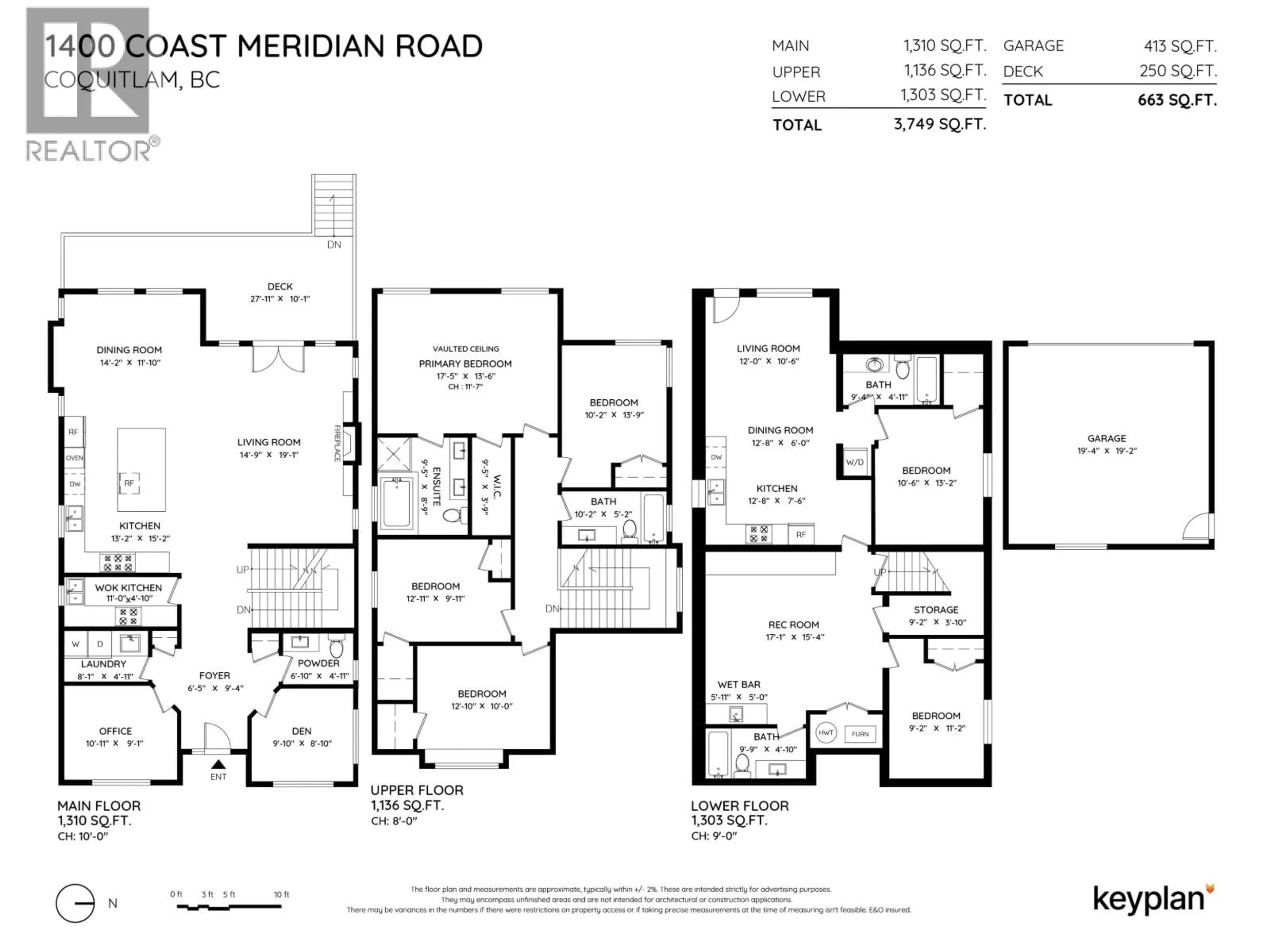 Floor plan for 1400 COAST MERIDIAN ROAD, Coquitlam British Columbia V3E0H5