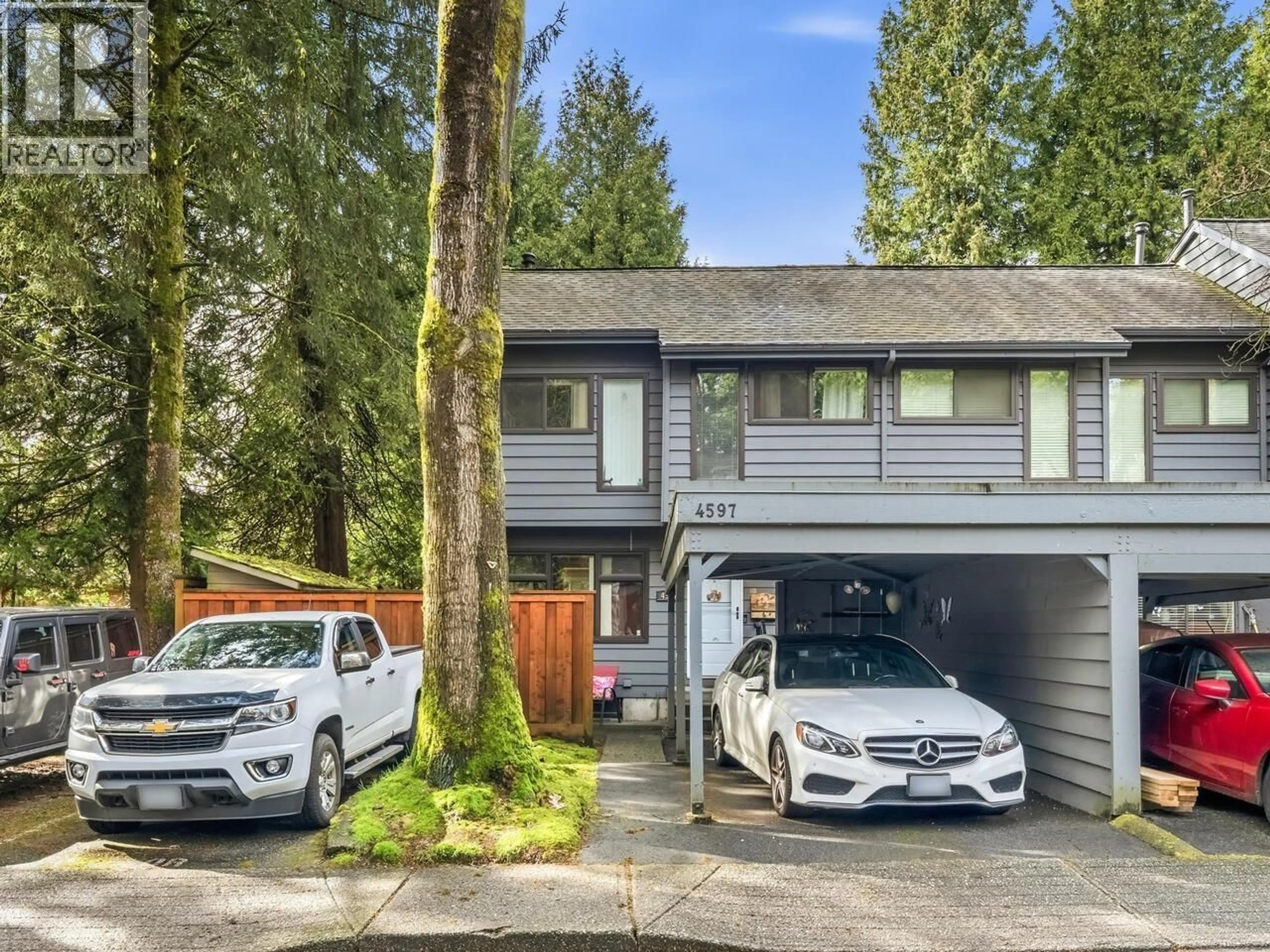 Home with vinyl exterior material, street for 4597 ELMGROVE DRIVE, Burnaby British Columbia V5G3Y9