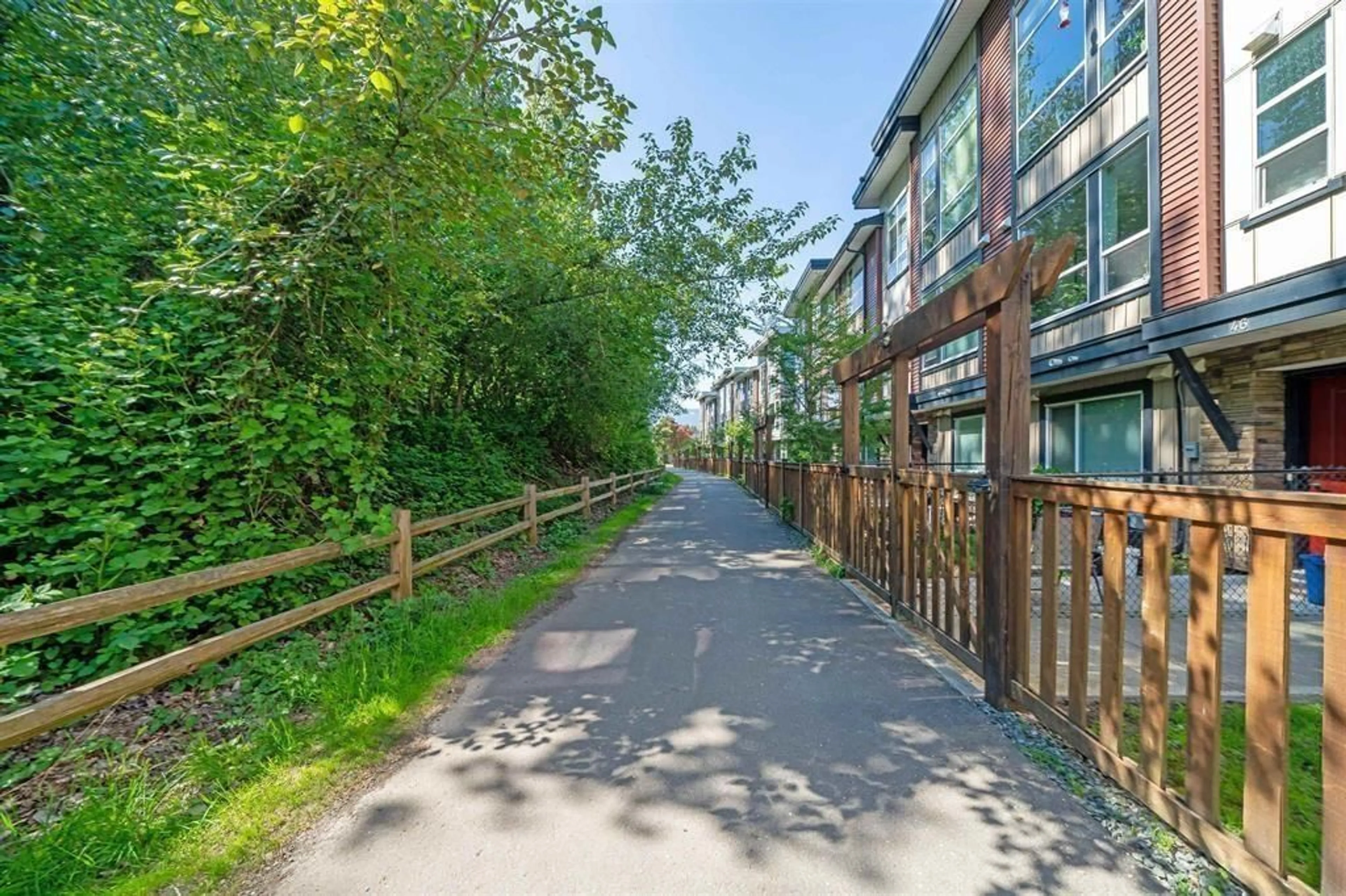 A pic from outside/outdoor area/front of a property/back of a property/a pic from drone, street for 45 - 8413 MIDTOWN WAY, Chilliwack British Columbia V2P0G7