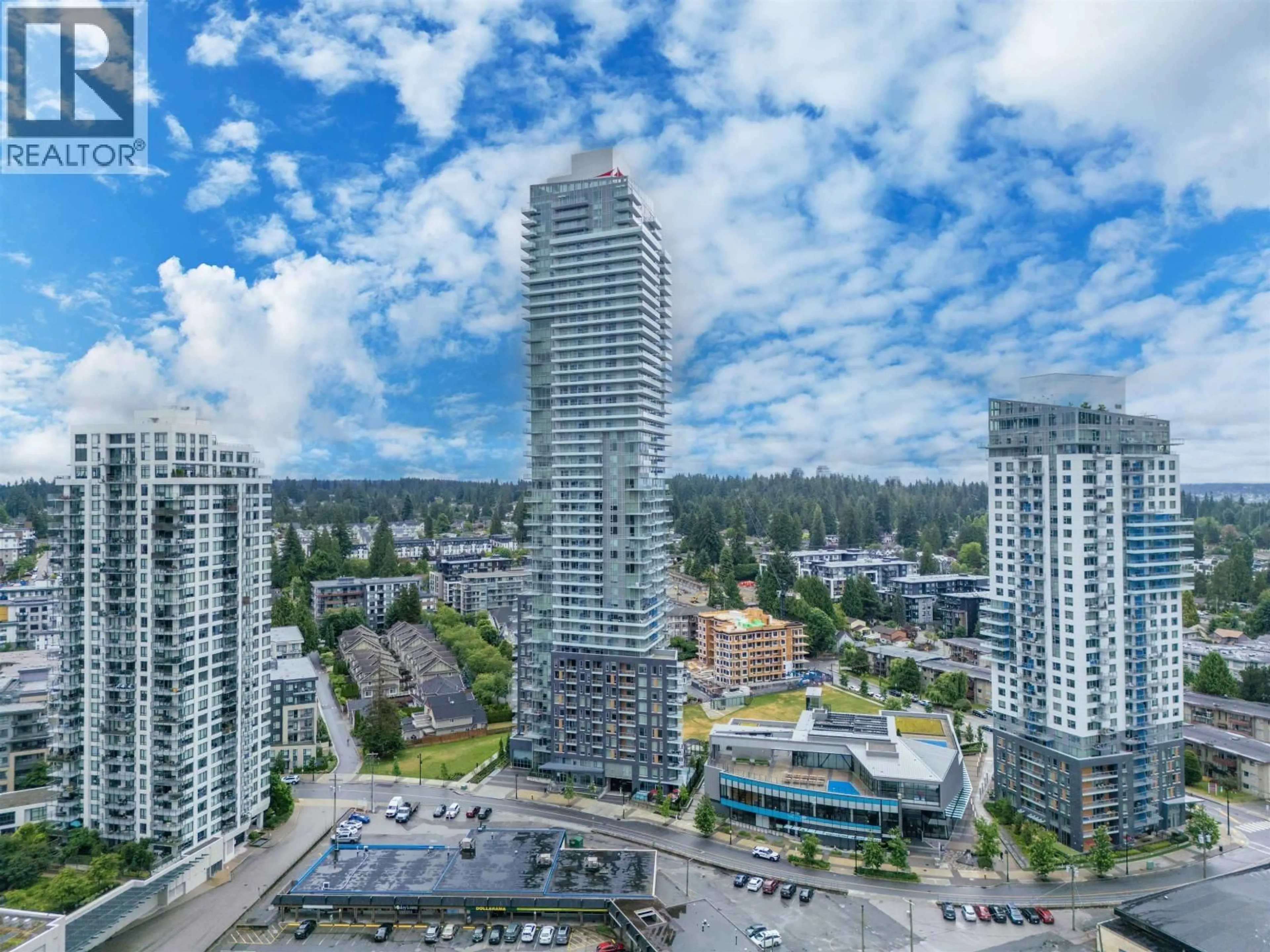 A pic from outside/outdoor area/front of a property/back of a property/a pic from drone, city buildings view from balcony for 2108 - 567 EMERSON STREET, Coquitlam British Columbia V3J0M8