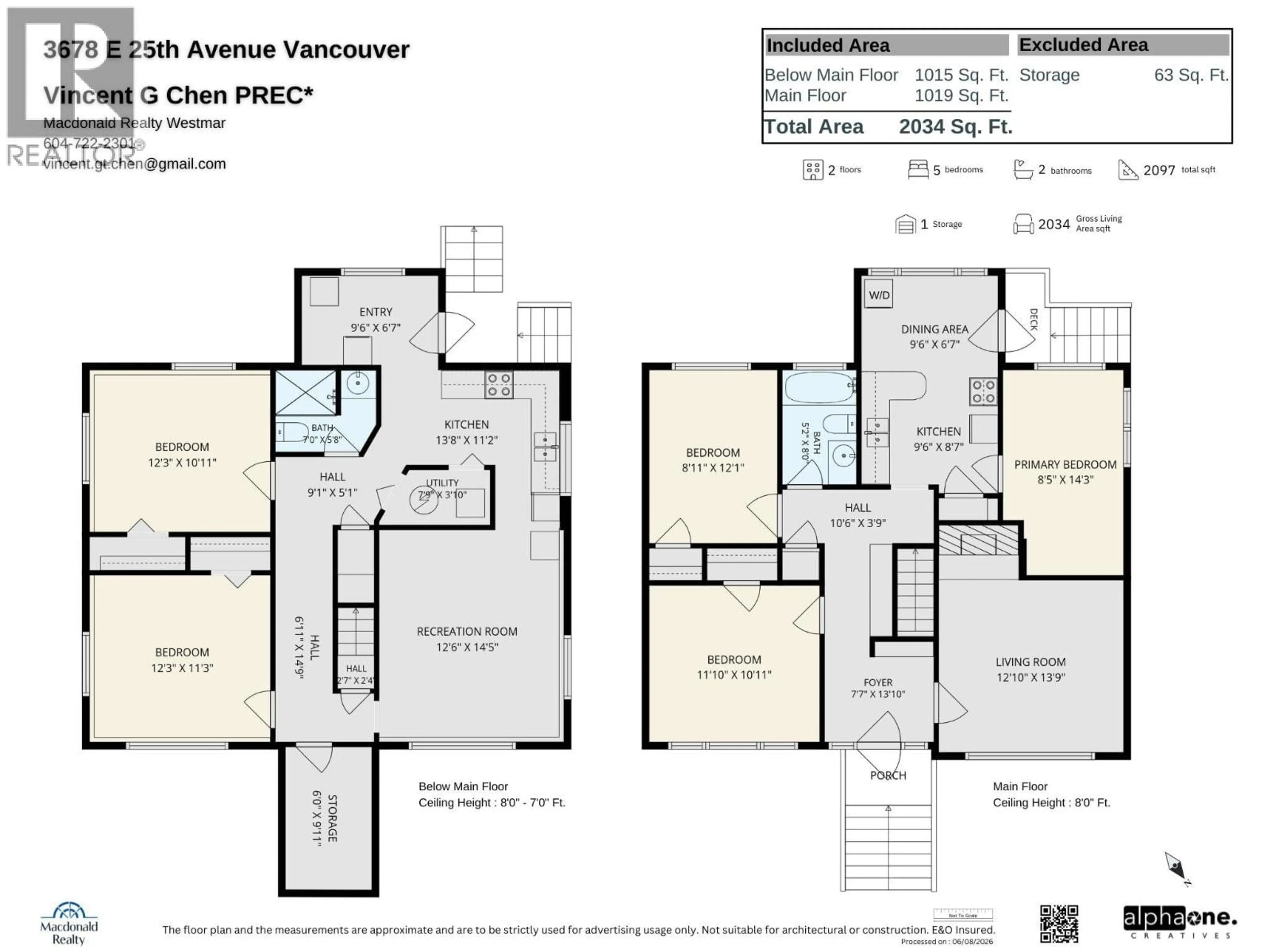 Floor plan for 3678 25TH AVENUE, Vancouver British Columbia V5R1K5