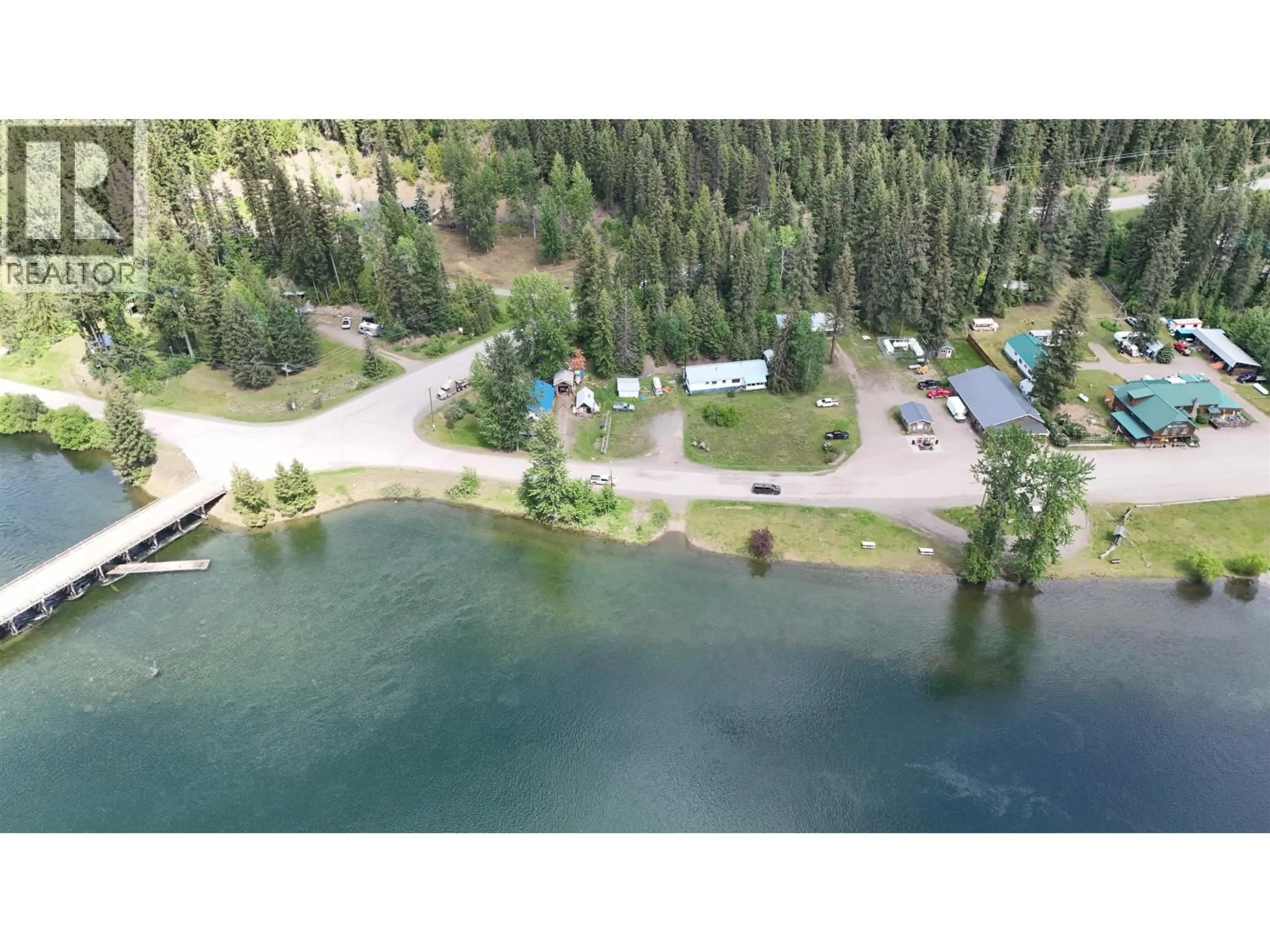 A pic from outside/outdoor area/front of a property/back of a property/a pic from drone, water/lake/river/ocean view for 6081 KEITHLEY CREEK ROAD, Likely British Columbia V0L1N0