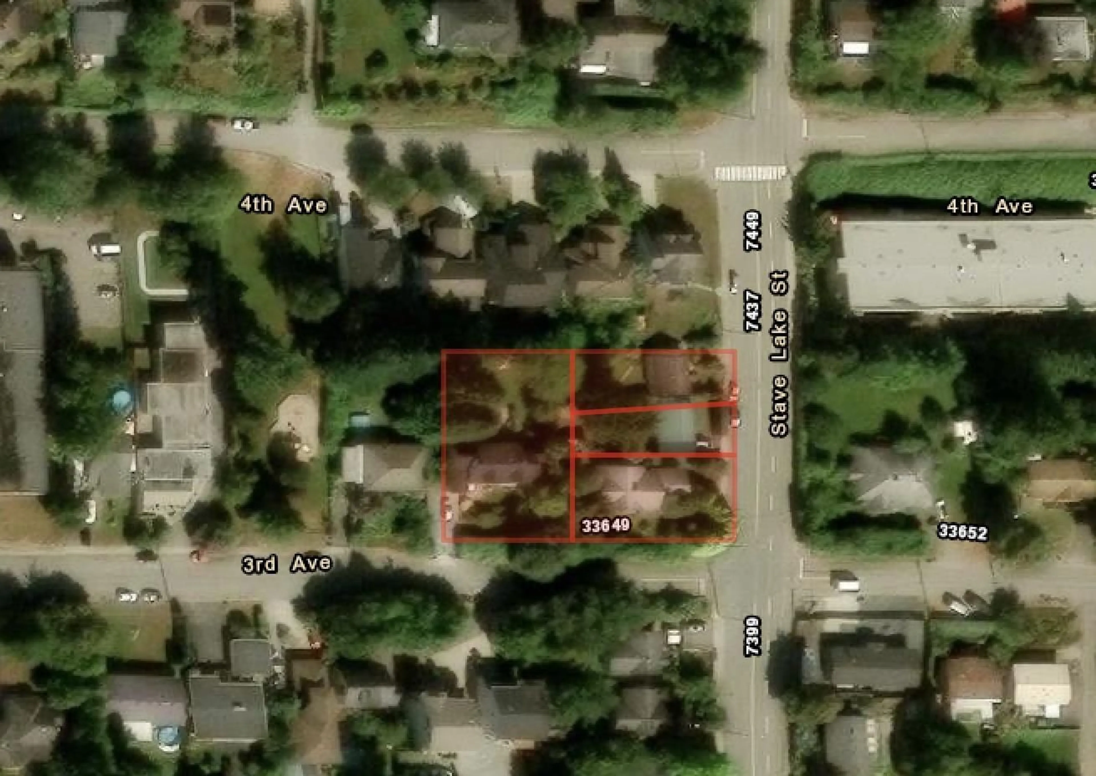 Picture of a map for 33613 3RD AVENUE, Mission British Columbia V2V1P8
