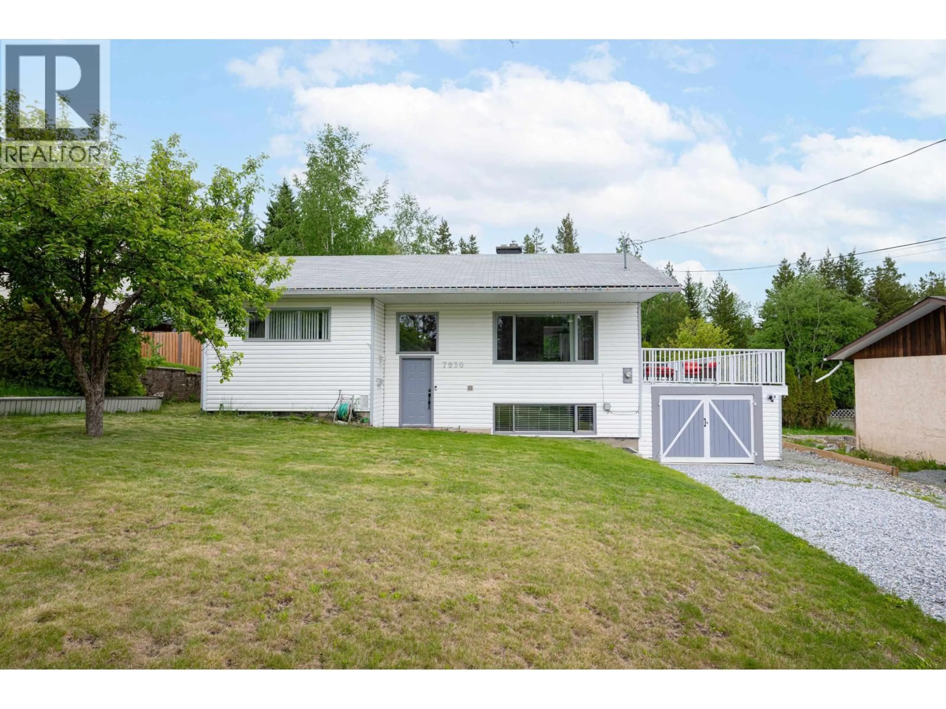 Home with vinyl exterior material, street for 7930 ROSEWOOD PLACE, Prince George British Columbia V2N5M9