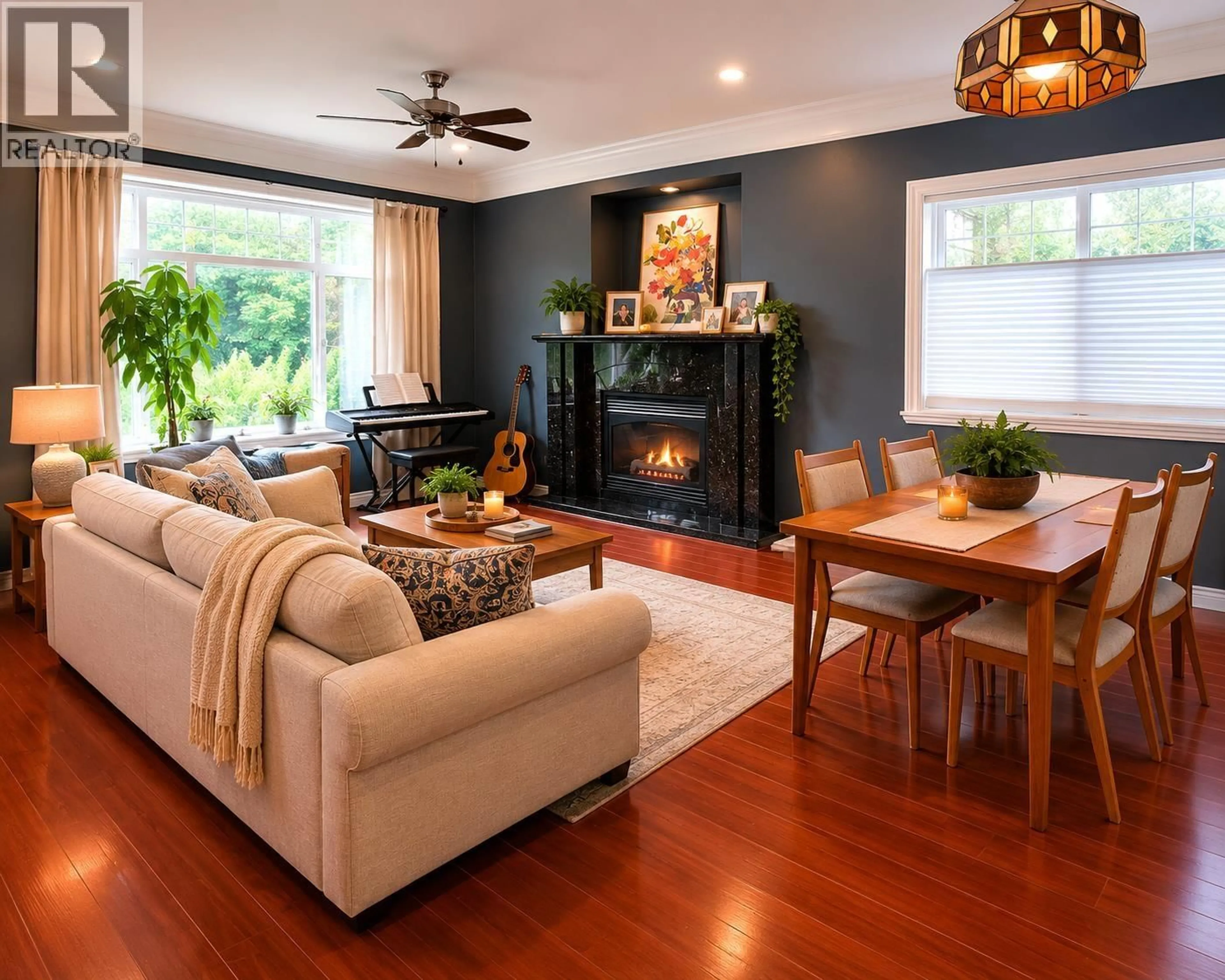 Living room with furniture, wood/laminate floor for 760 49TH AVENUE, Vancouver British Columbia V5W2H4