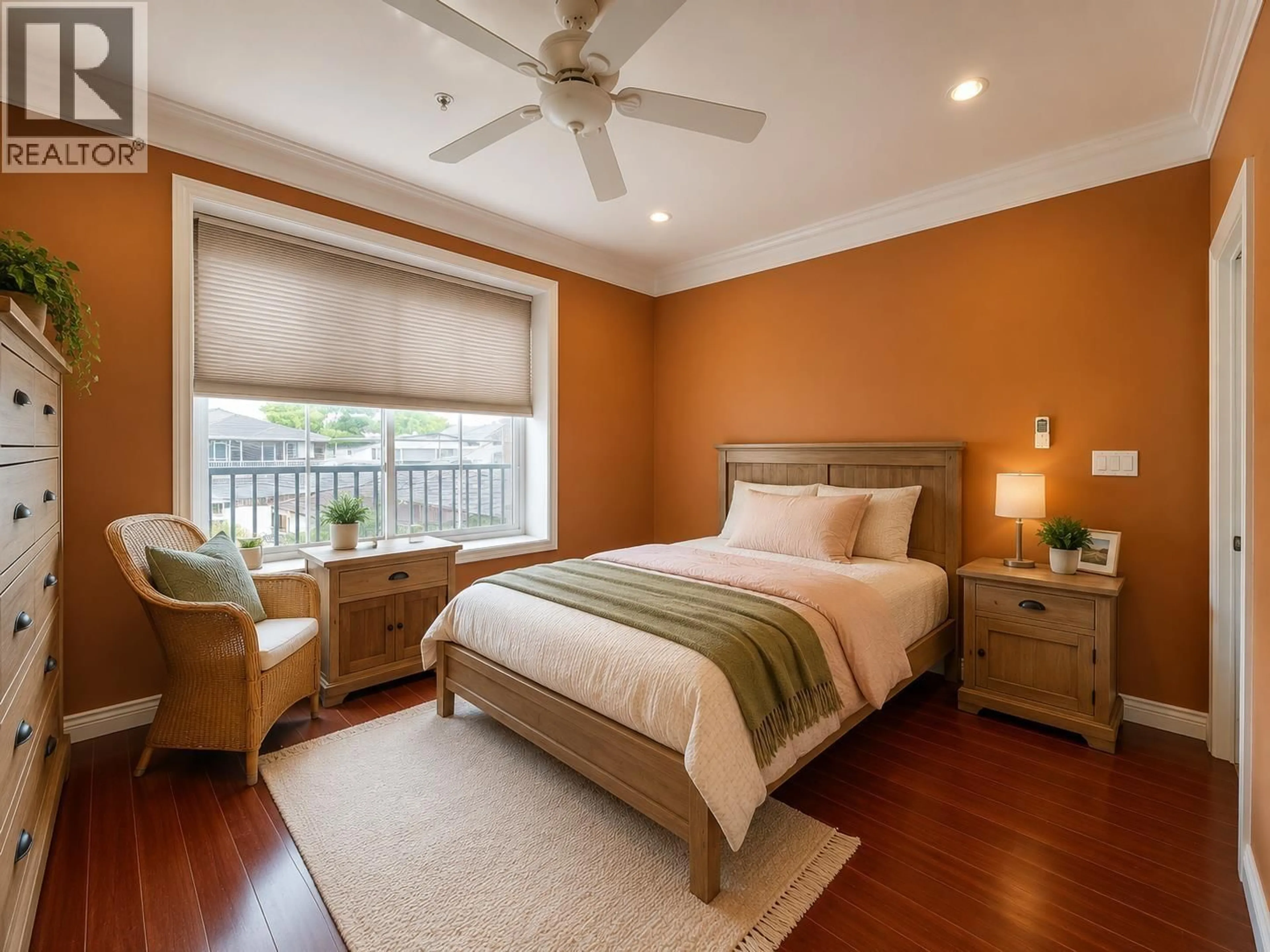 Bedroom with bed, wood/laminate floor for 760 49TH AVENUE, Vancouver British Columbia V5W2H4
