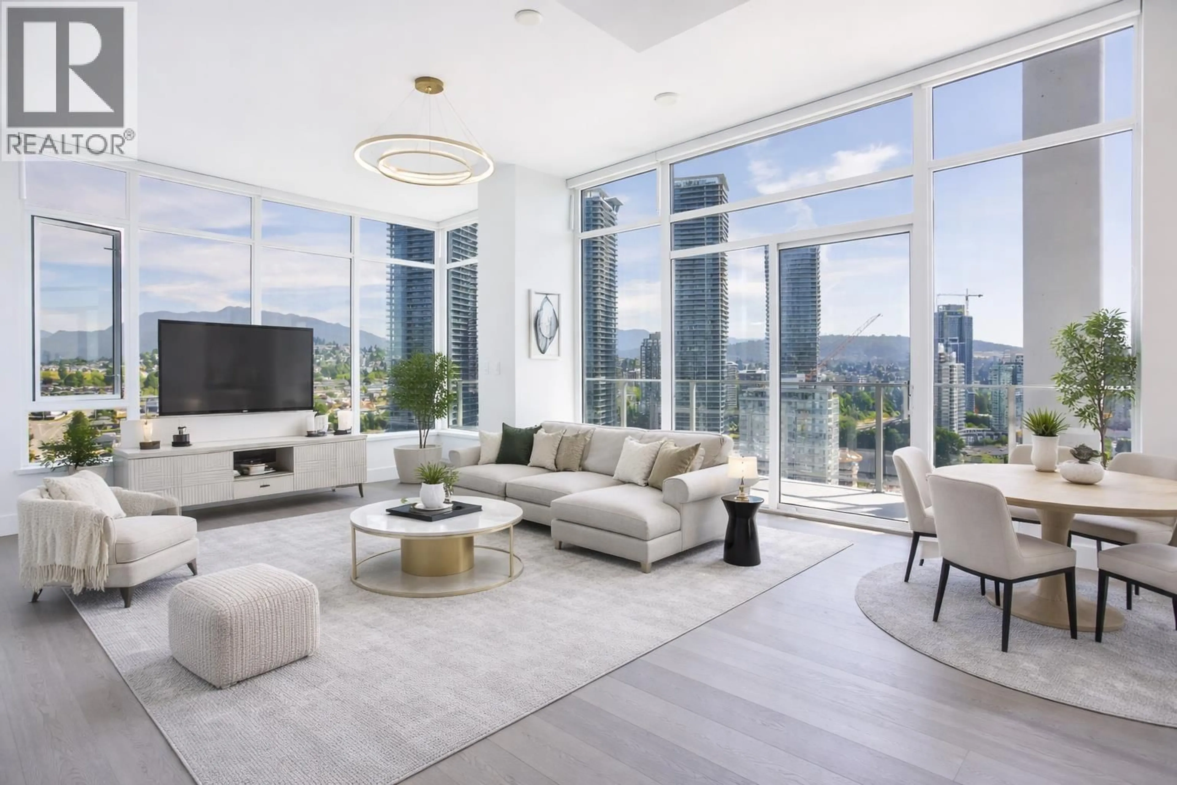 Living room with furniture, unknown for 2702 - 2351 BETA AVENUE, Burnaby British Columbia V5C0M2
