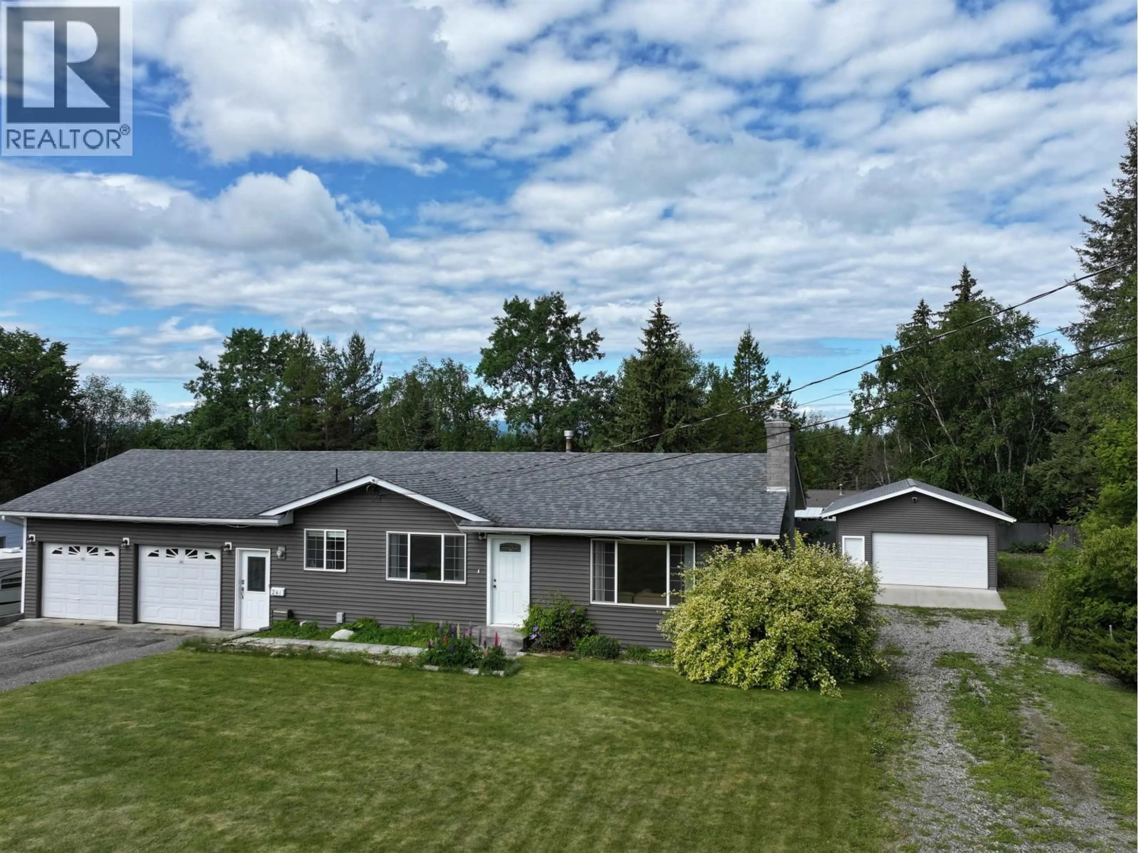 A pic from outside/outdoor area/front of a property/back of a property/a pic from drone, unknown for 241 ENEMARK ROAD, Quesnel British Columbia V2J4G8