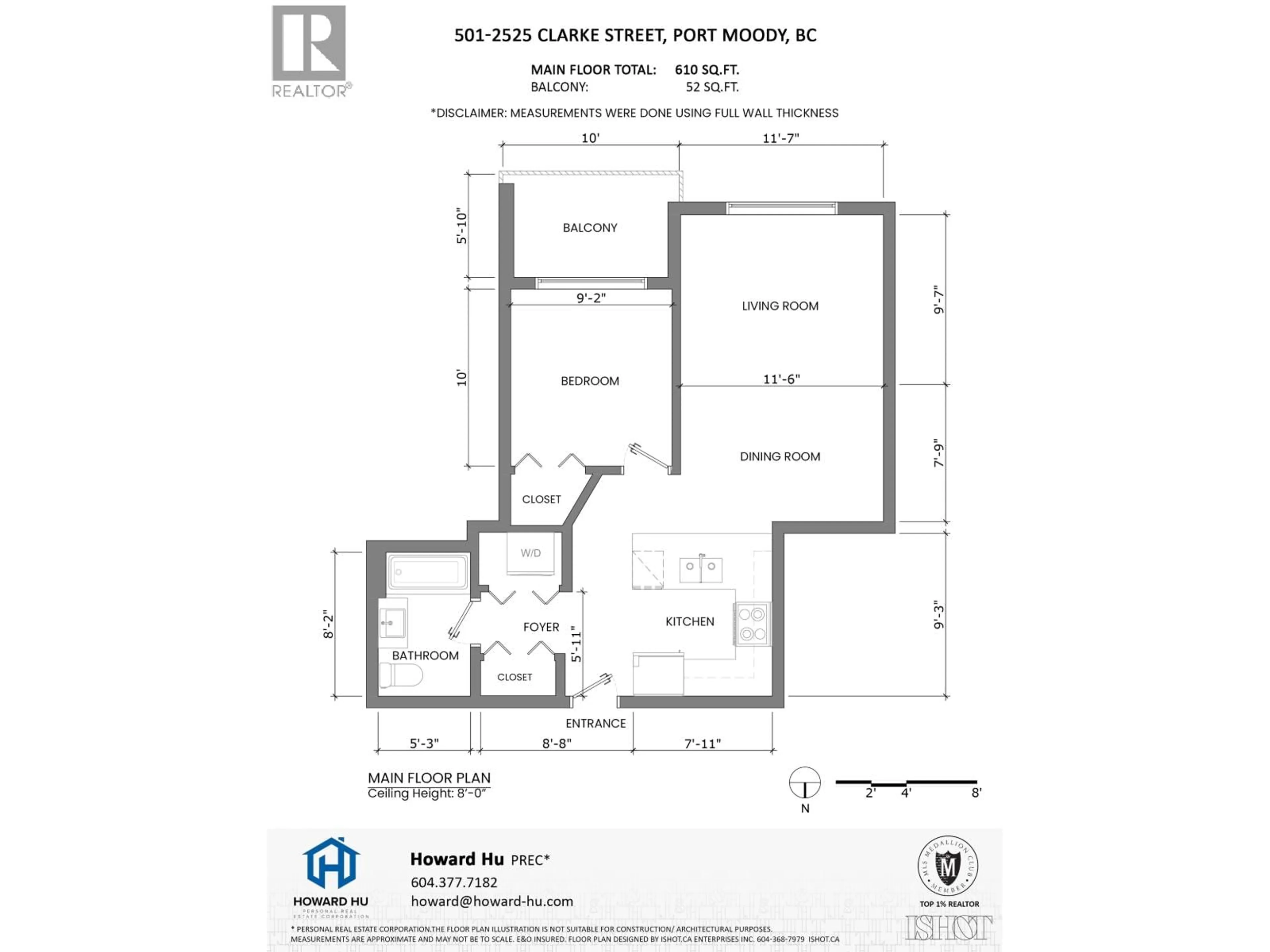 Floor plan for 501 - 2525 CLARKE STREET, Port Moody British Columbia V3H1Z3