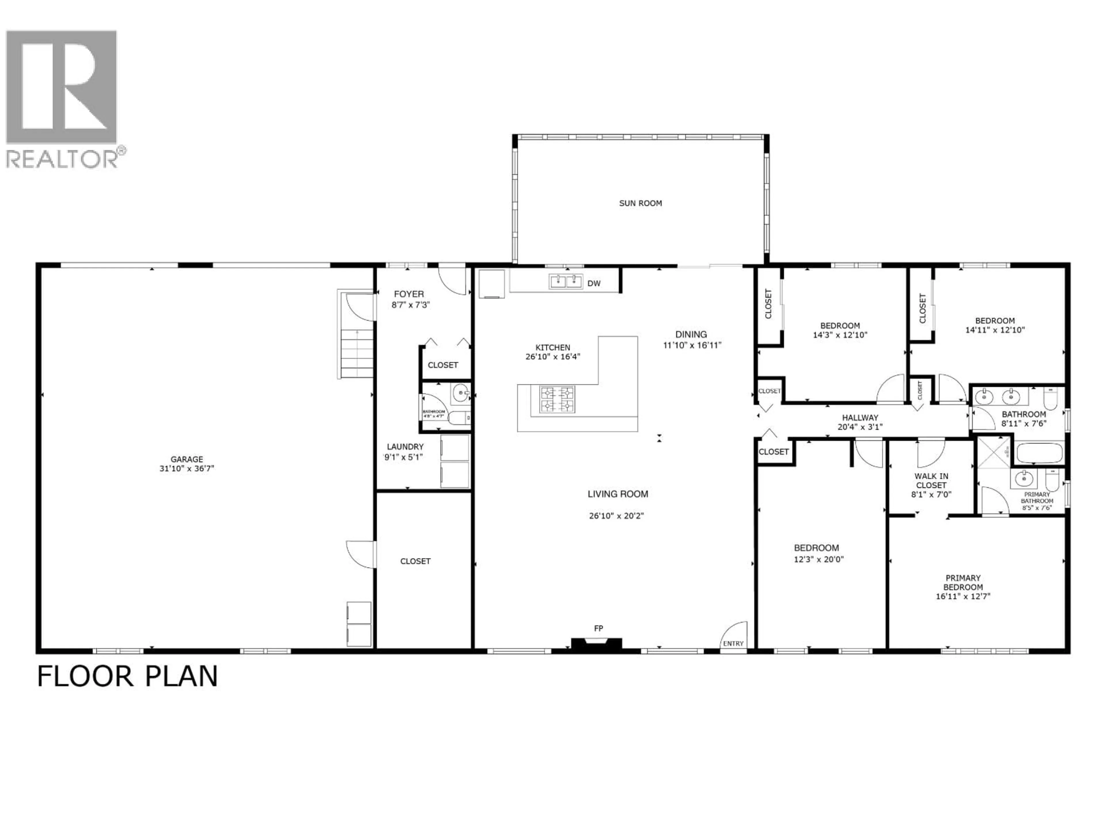 Floor plan for 13258 CHARLIE LAKE CRESCENT, Charlie Lake British Columbia V1J8G2