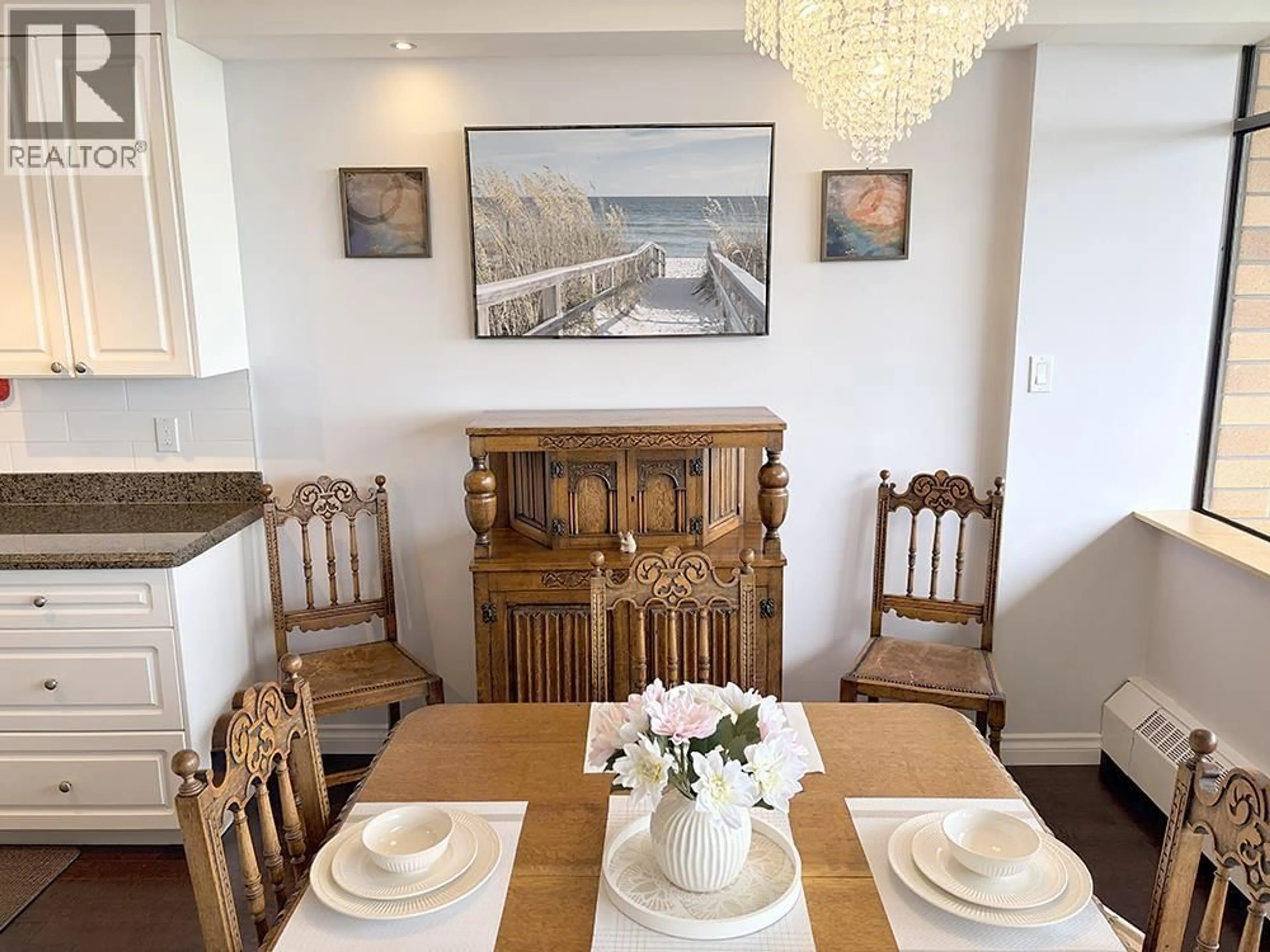 Dining room, wood/laminate floor for 1606 - 6611 MINORU BOULEVARD, Richmond British Columbia V6Y1Y9