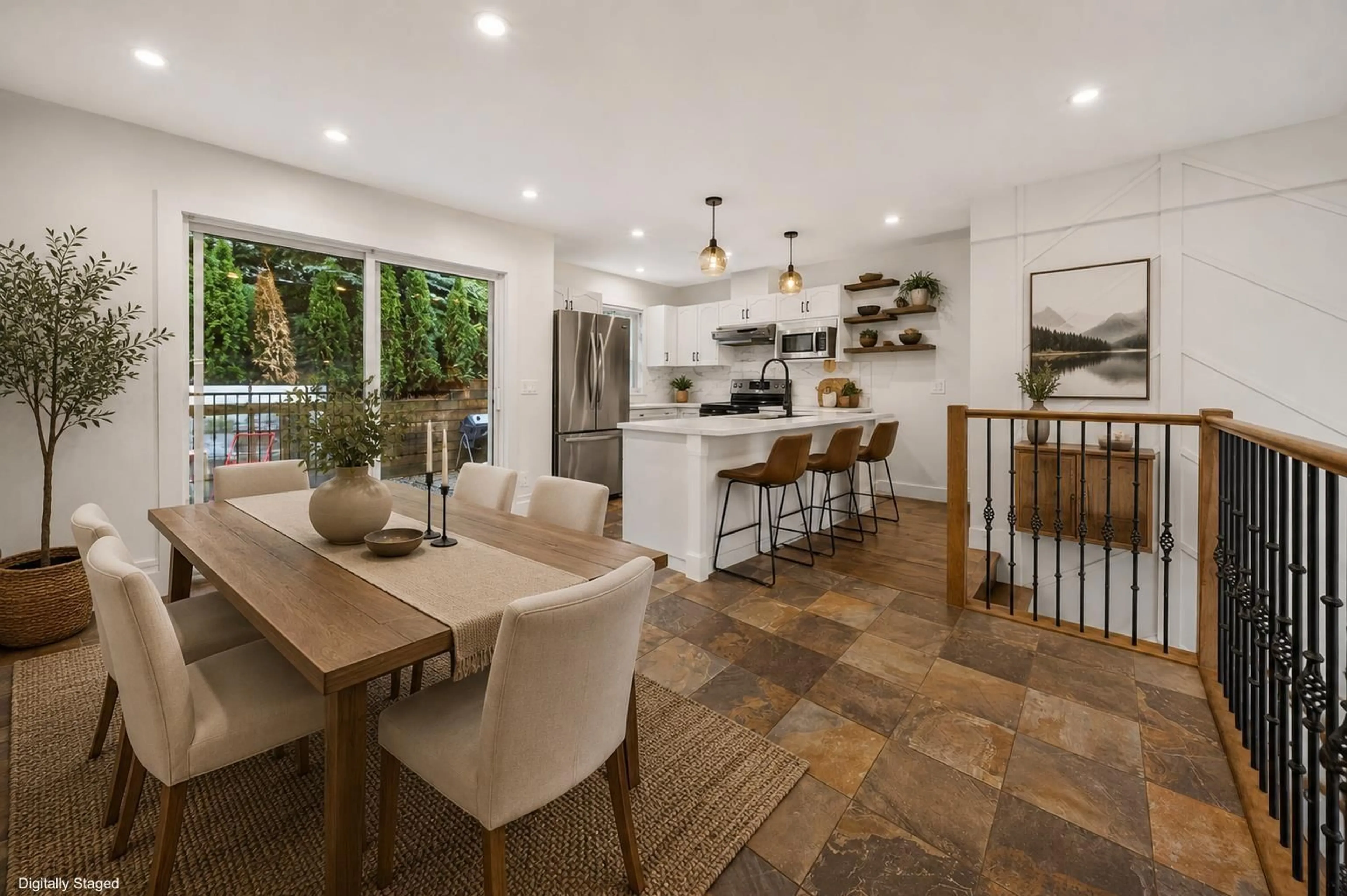 Open concept kitchen, ceramic/tile floor for 1503 - 5260 GOLDSPRING PLACE, Chilliwack British Columbia V2R5S5