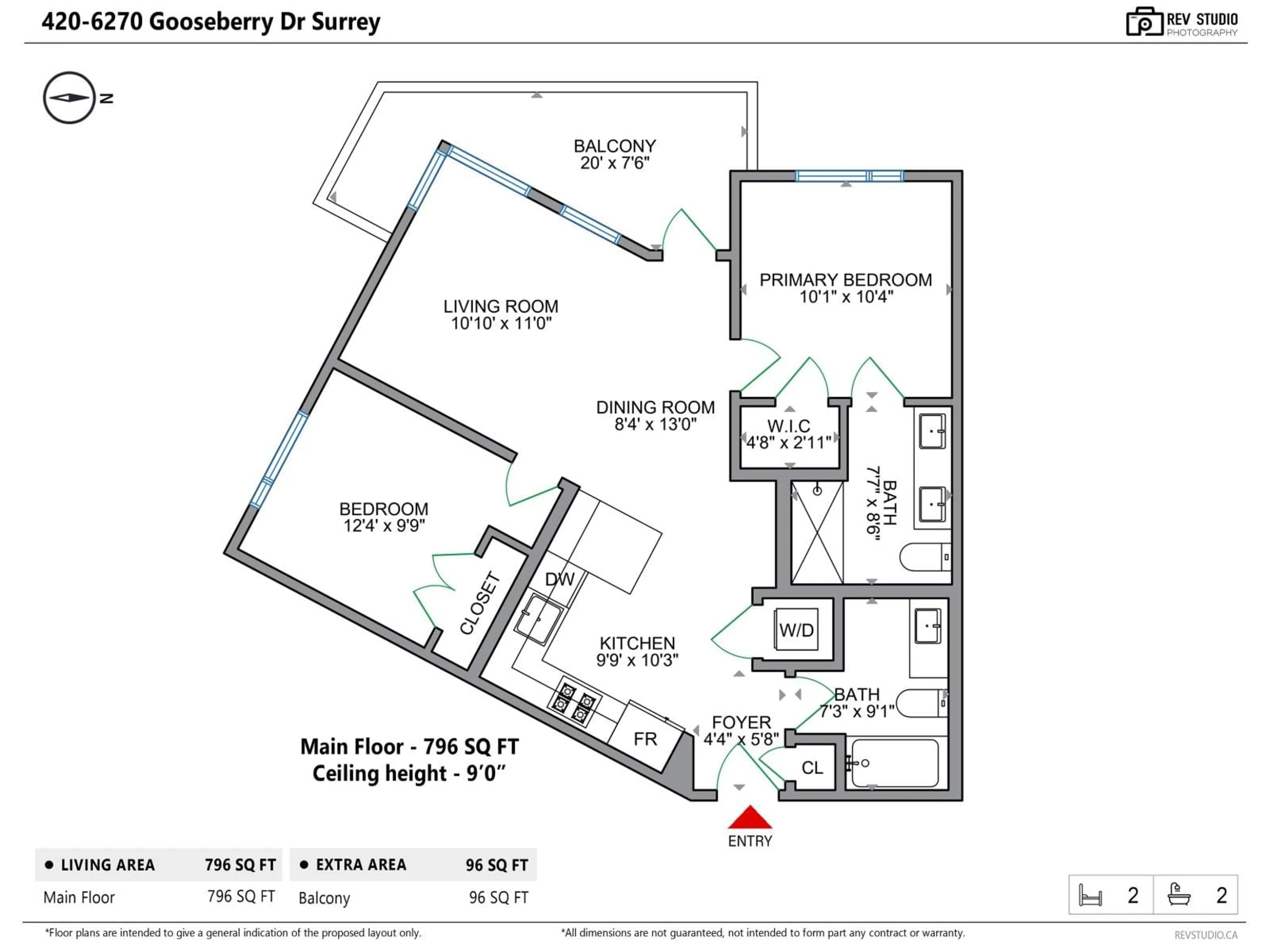 Floor plan for 420 - 6270 GOOSEBERRY DRIVE, Surrey British Columbia V3S0C8