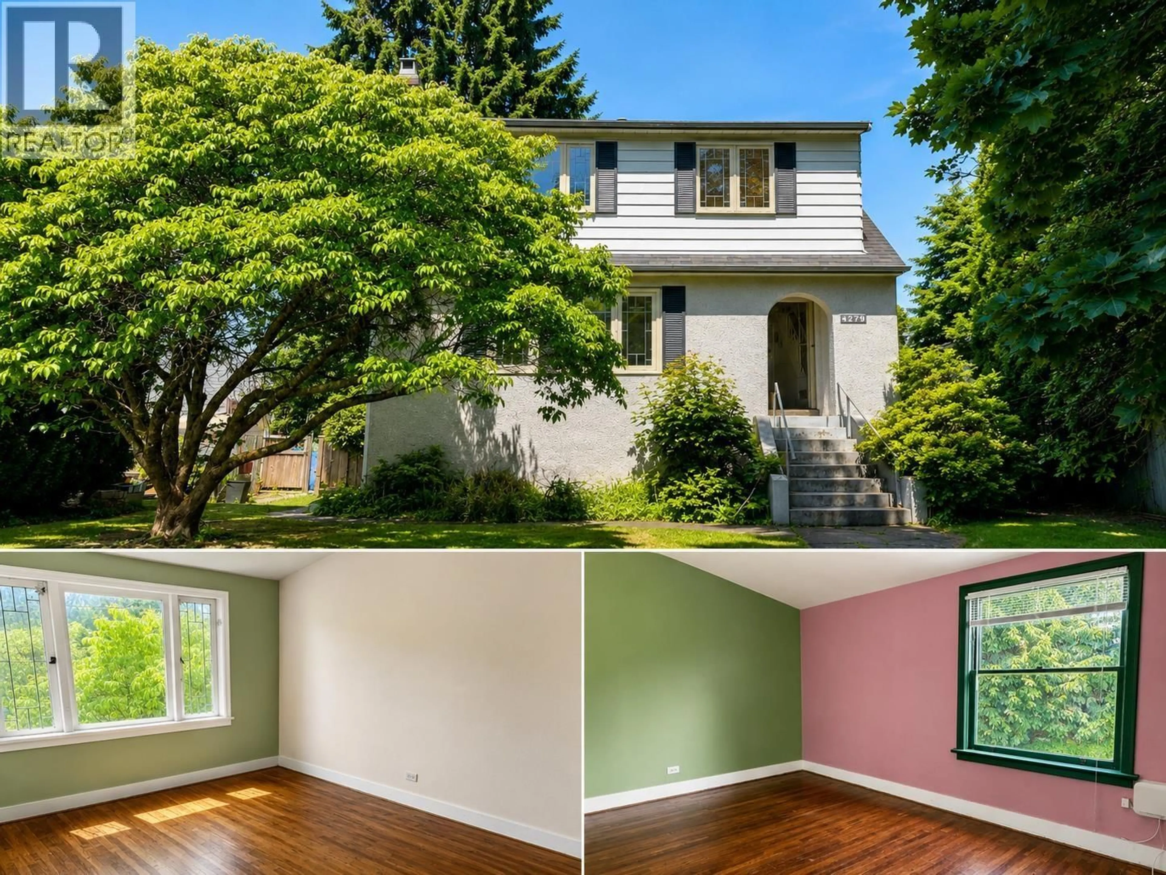Home with vinyl exterior material, street for 4279 16TH AVENUE, Vancouver British Columbia V6R3E5