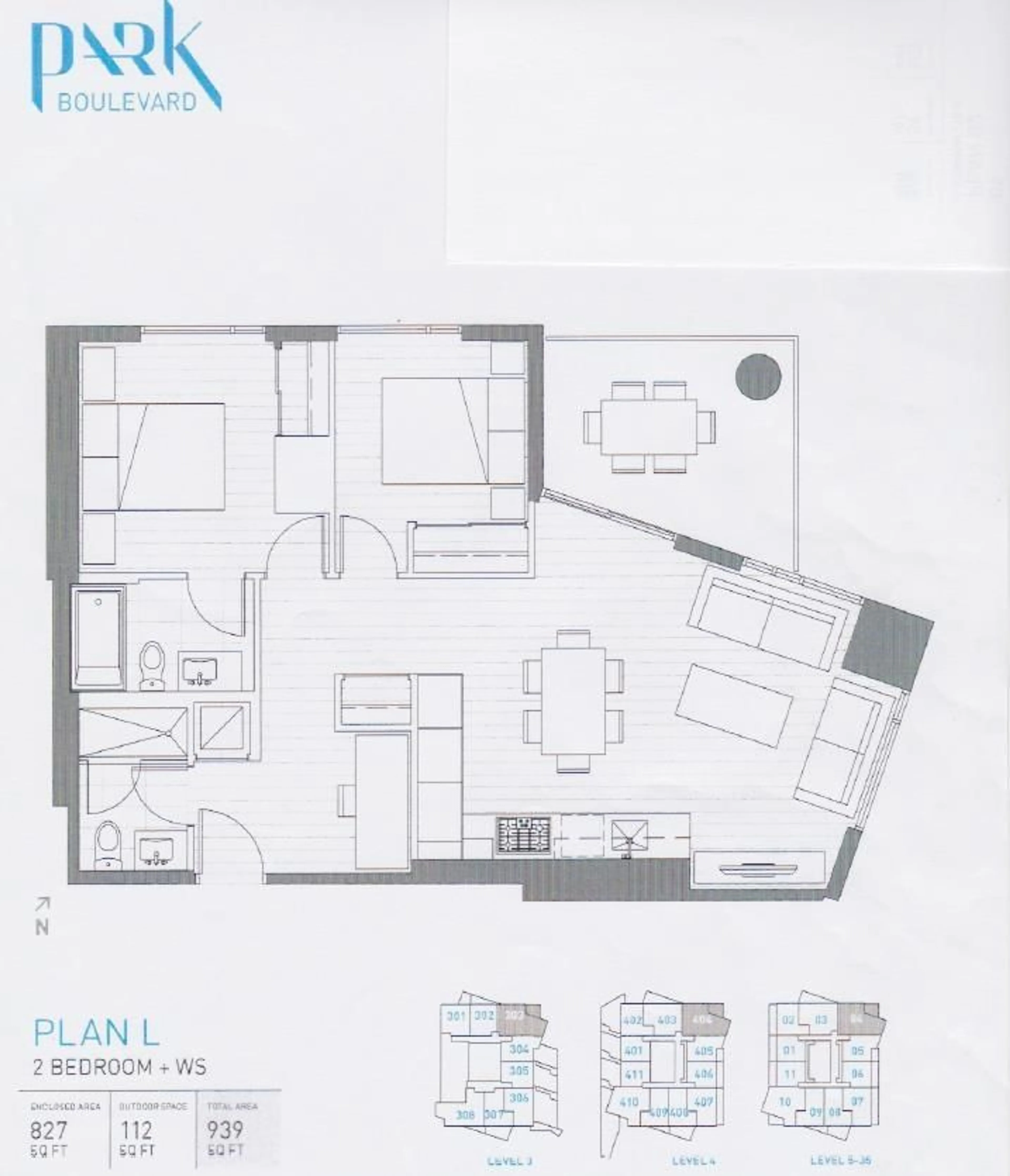 Floor plan for 3104 - 9887 WHALLEY BOULEVARD, Surrey British Columbia V3T0P4