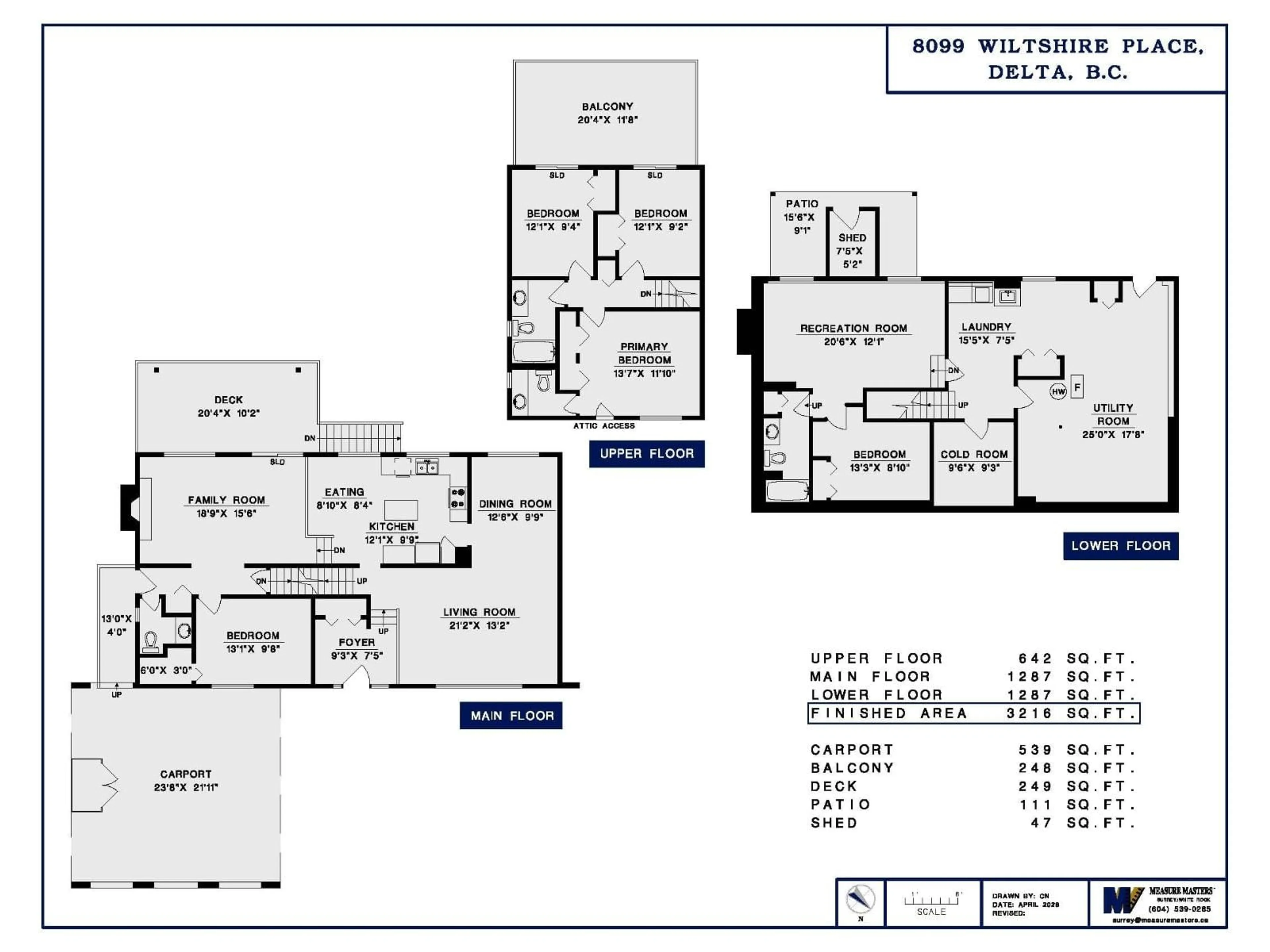 Floor plan for 8099 WILTSHIRE PLACE, Delta British Columbia V4C6T1