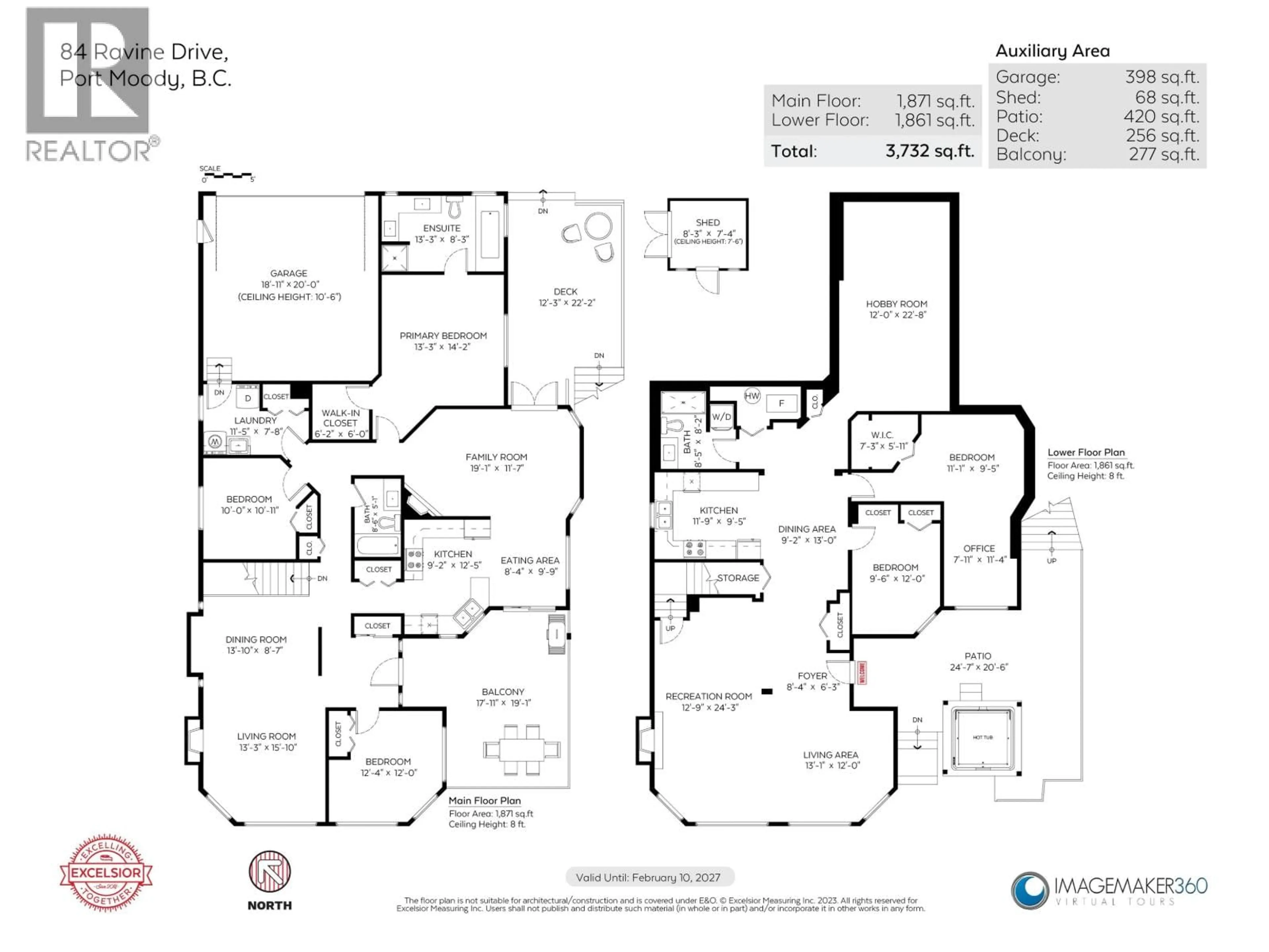 Floor plan for 84 RAVINE DRIVE, Port Moody British Columbia V3H4T8