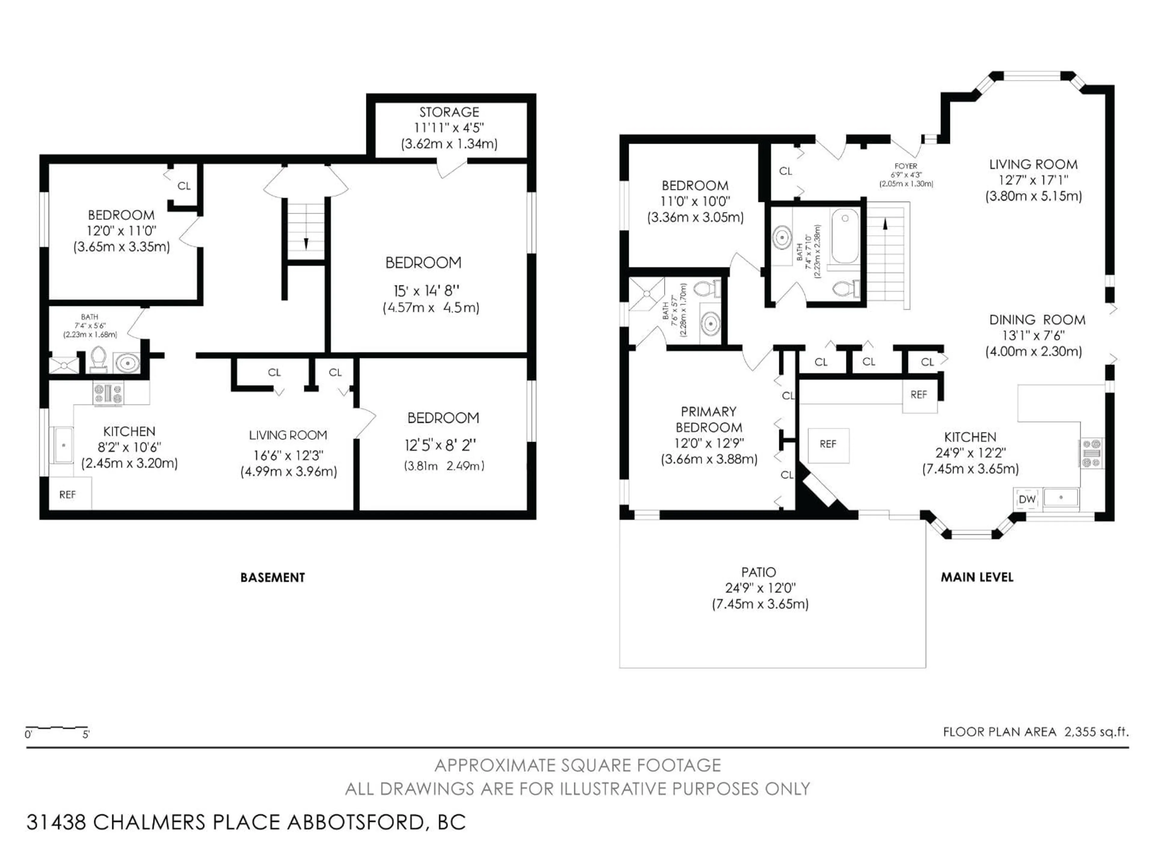 Floor plan for 31438 CHALMERS PLACE, Abbotsford British Columbia V2T5H1