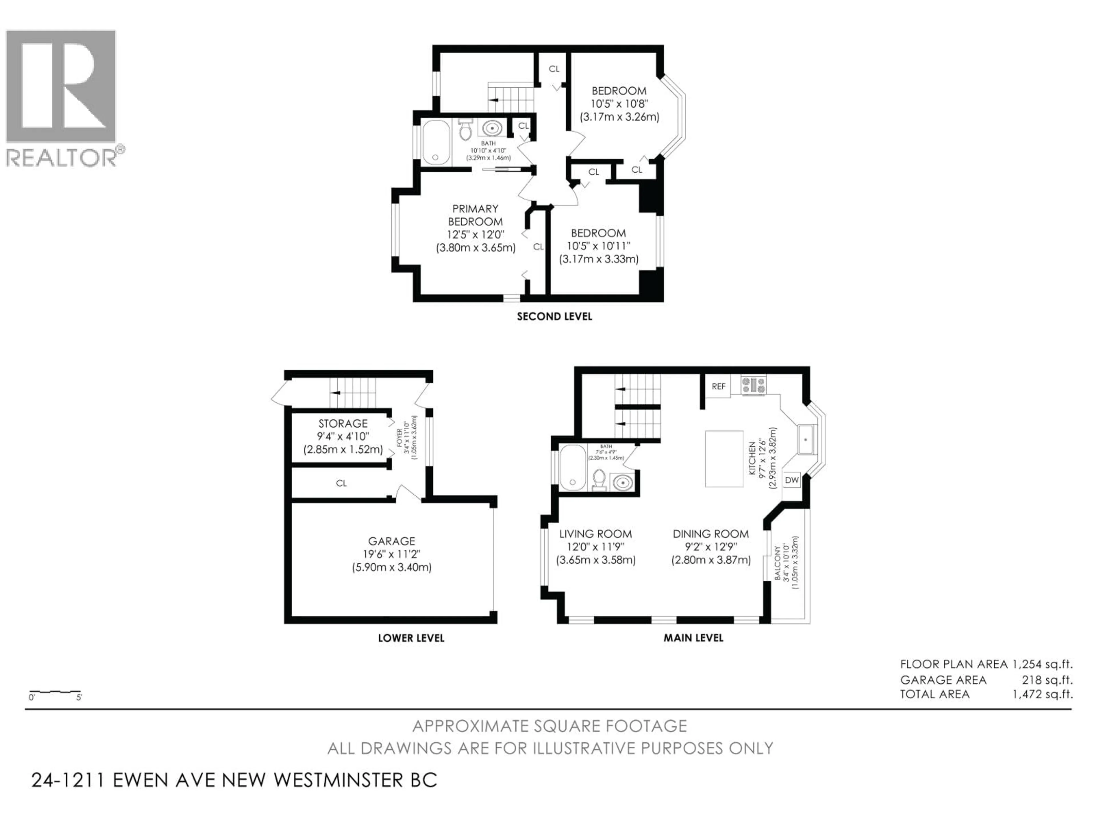 Floor plan for 24 - 1211 EWEN AVENUE, New Westminster British Columbia V3M5E5