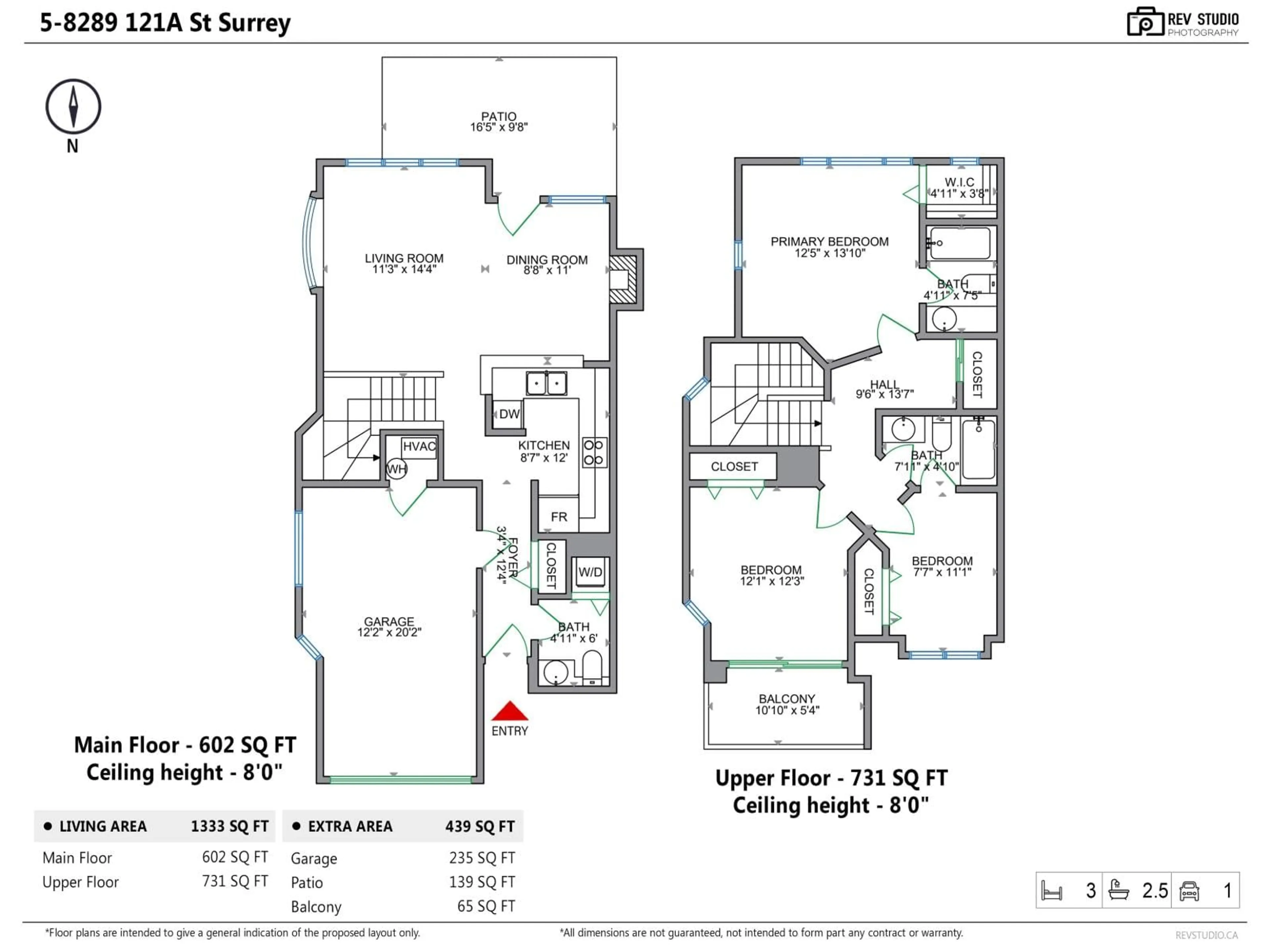 Floor plan for 5 - 8289 121A STREET, Surrey British Columbia V3W1G6