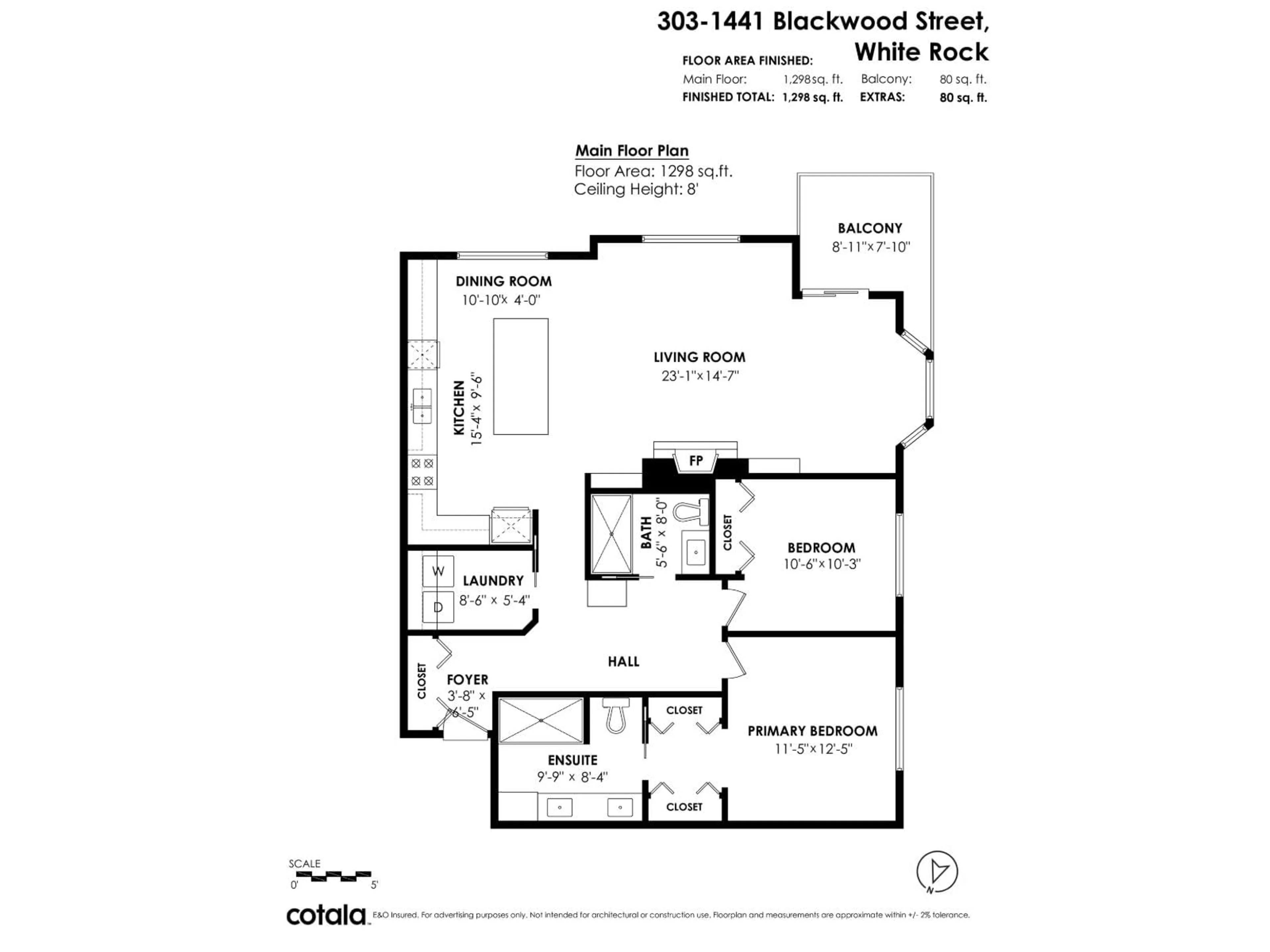 Floor plan for 303 - 1441 BLACKWOOD STREET, White Rock British Columbia V4B3V6