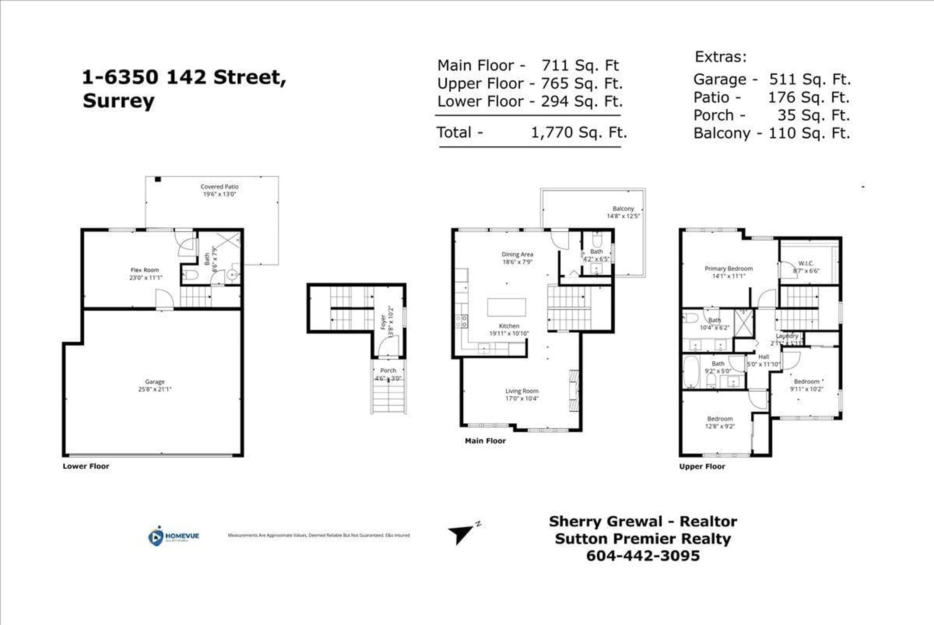 Floor plan for 1 - 6350 142 STREET, Surrey British Columbia V3X1B8