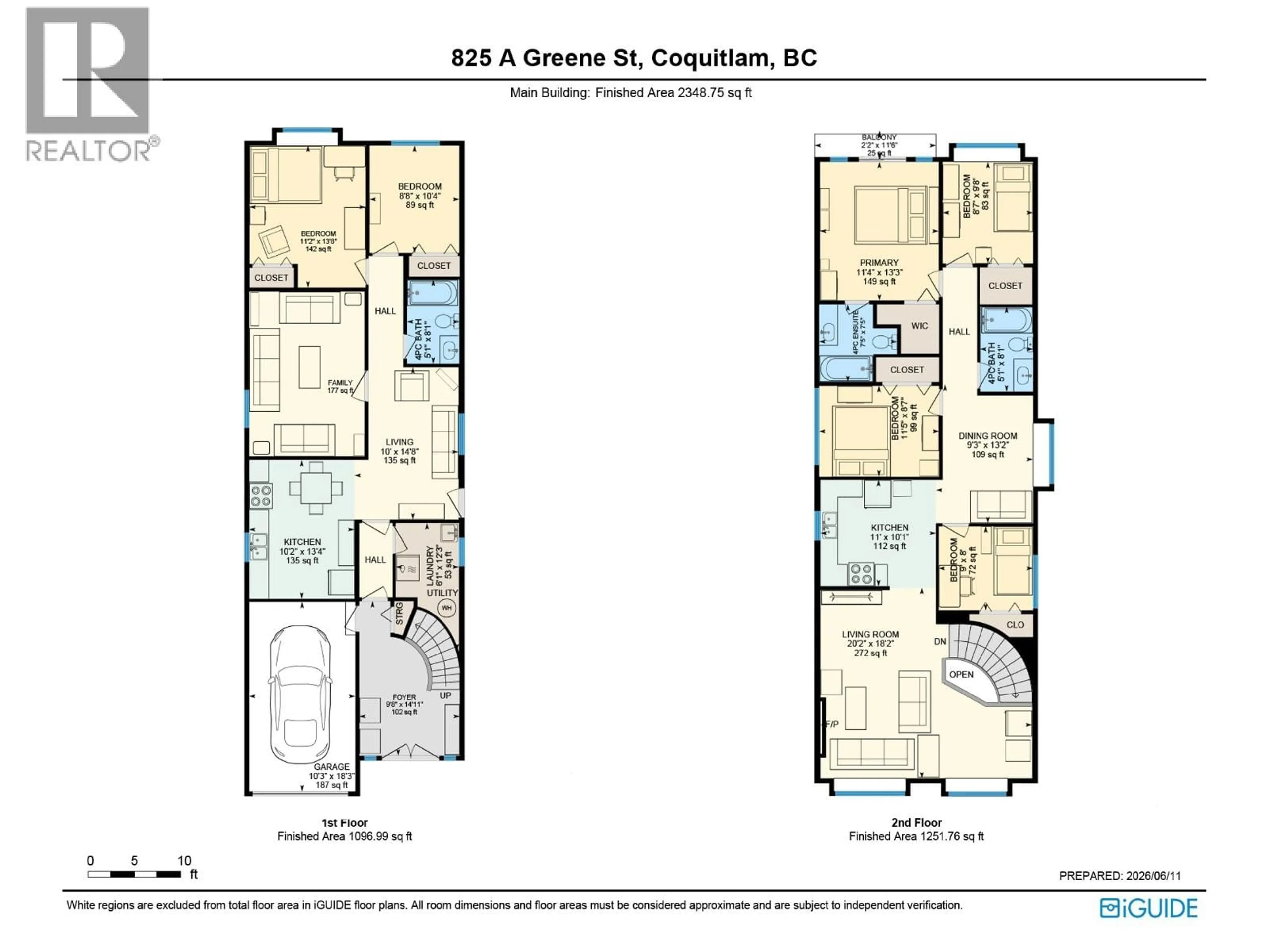 Floor plan for 825A GREENE STREET, Coquitlam British Columbia V3C2B9