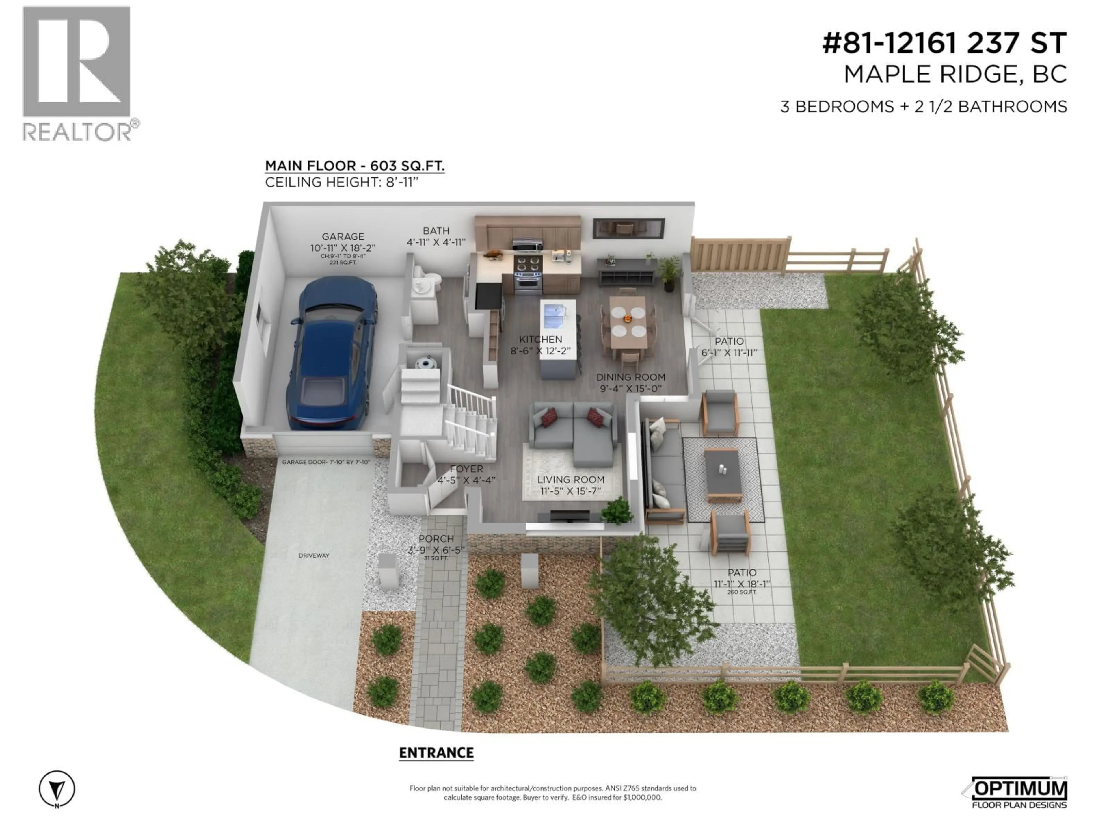 Floor plan for 81 - 12161 237 STREET, Maple Ridge British Columbia V4R0E7