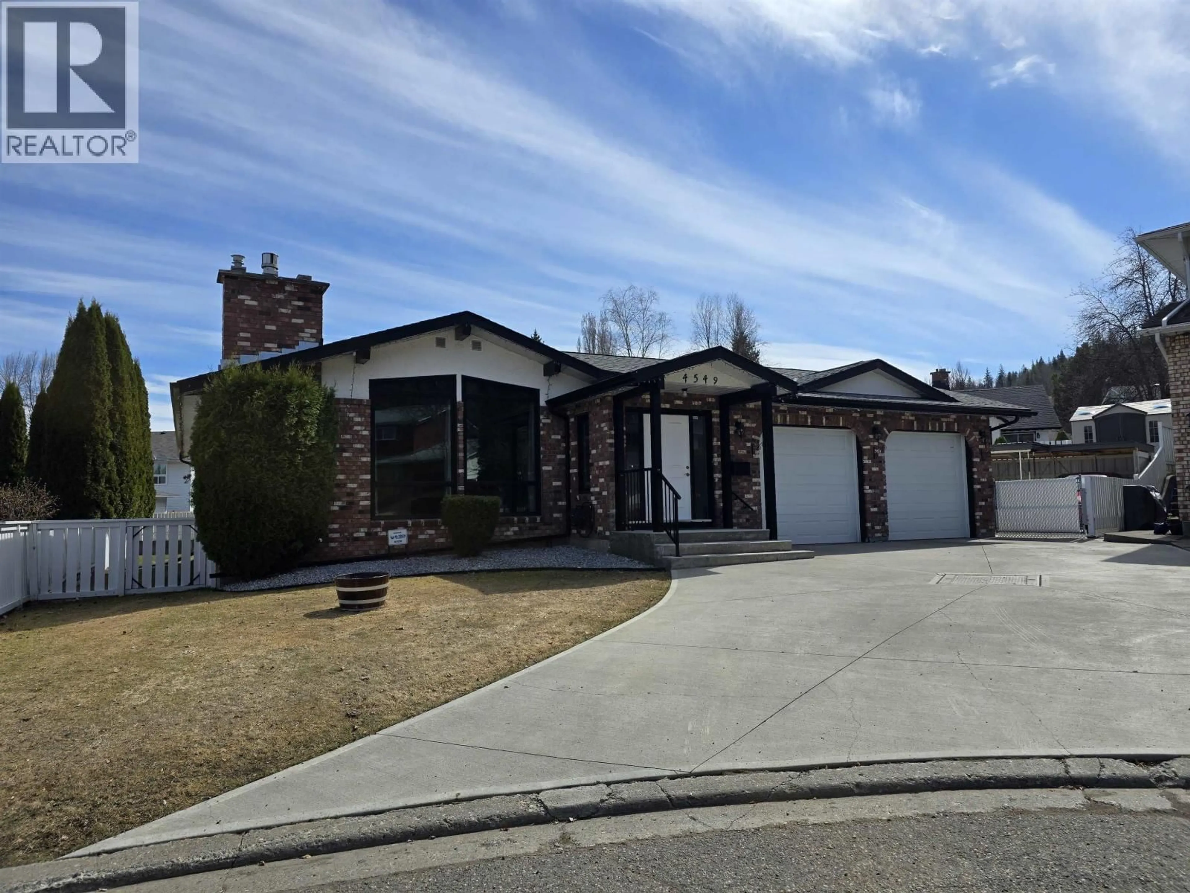 Home with brick exterior material, street for 4549 DELTA PLACE, Prince George British Columbia V2M6J6