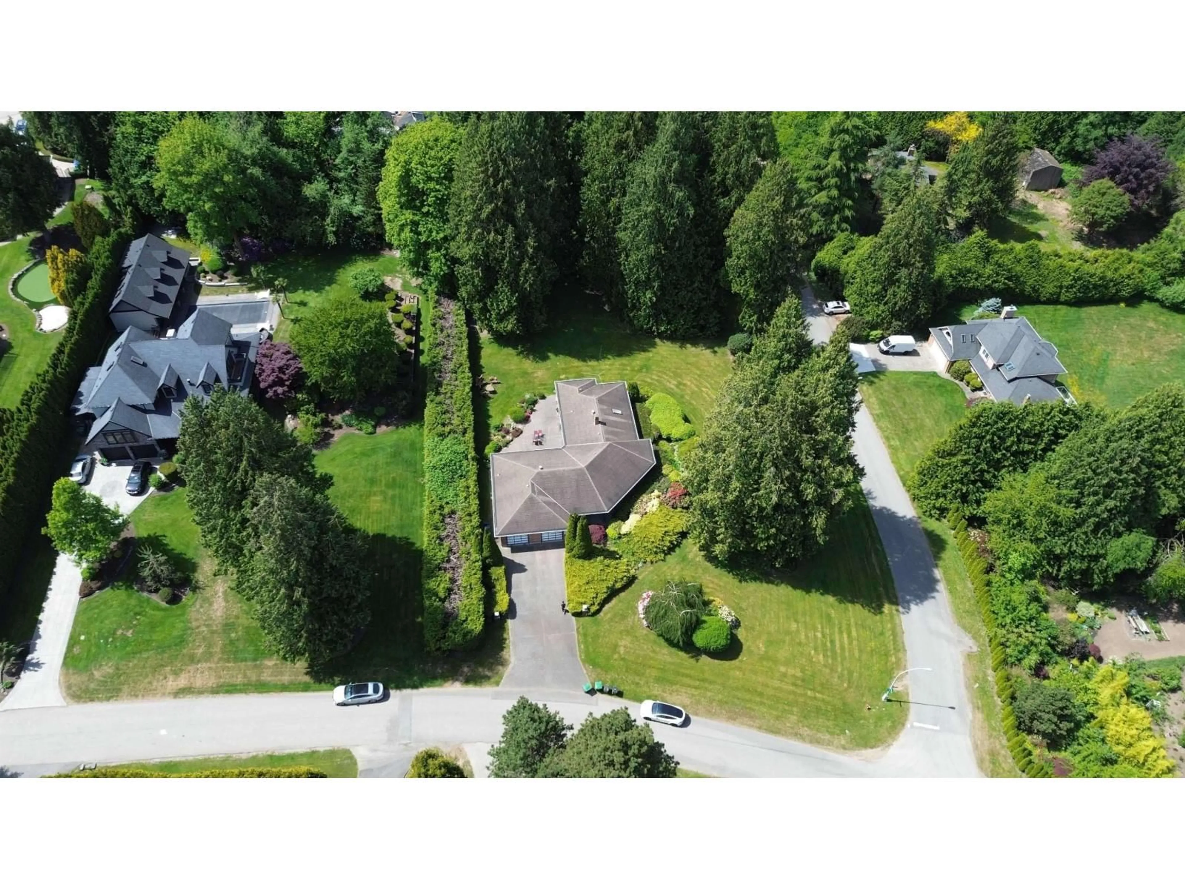 A pic from outside/outdoor area/front of a property/back of a property/a pic from drone, street for 3039 163 STREET, Surrey British Columbia V3Z0E3