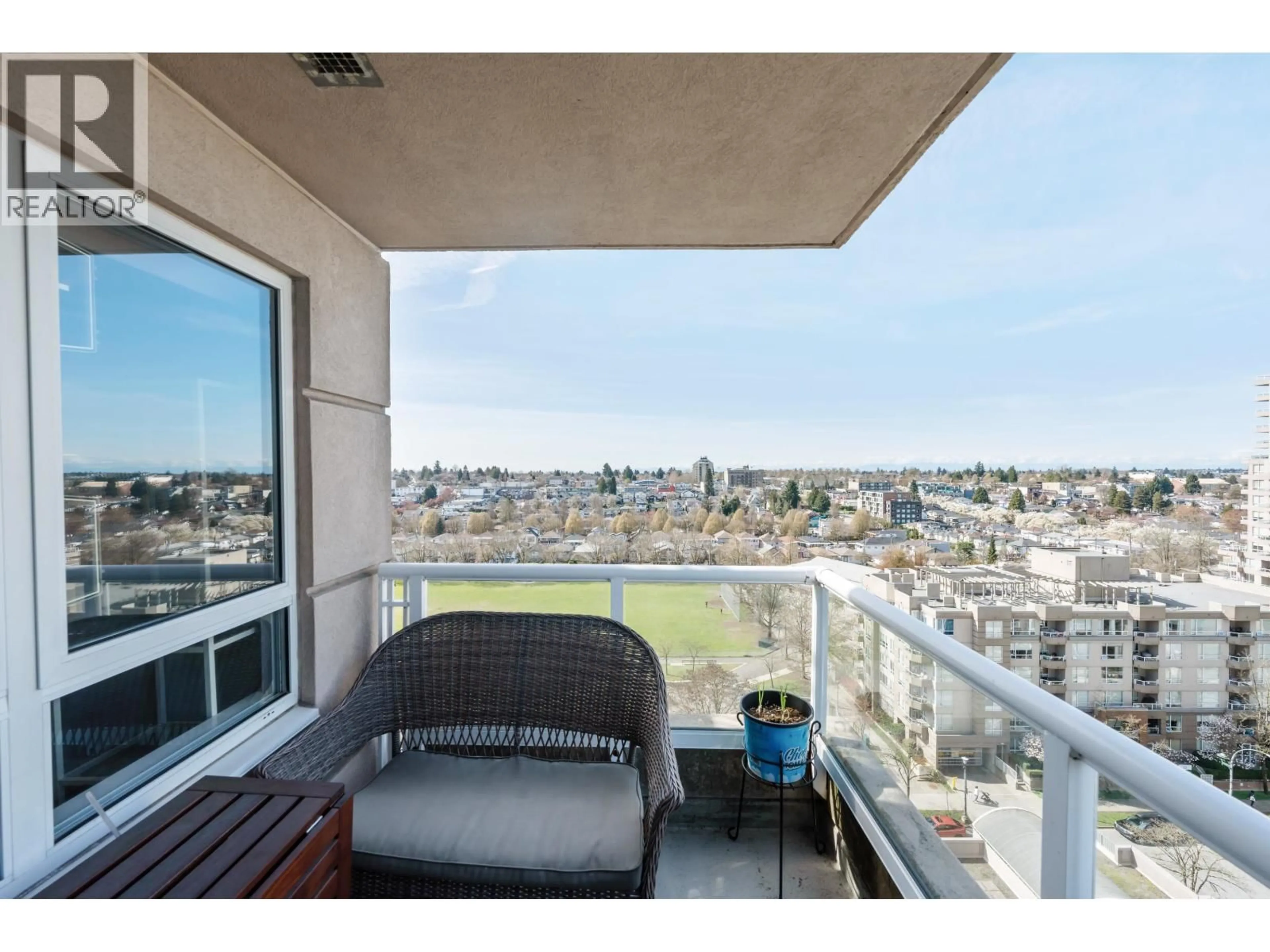 Balcony in the apartment, water/lake/river/ocean view for 1205 - 5189 GASTON STREET, Vancouver British Columbia V5R6C7