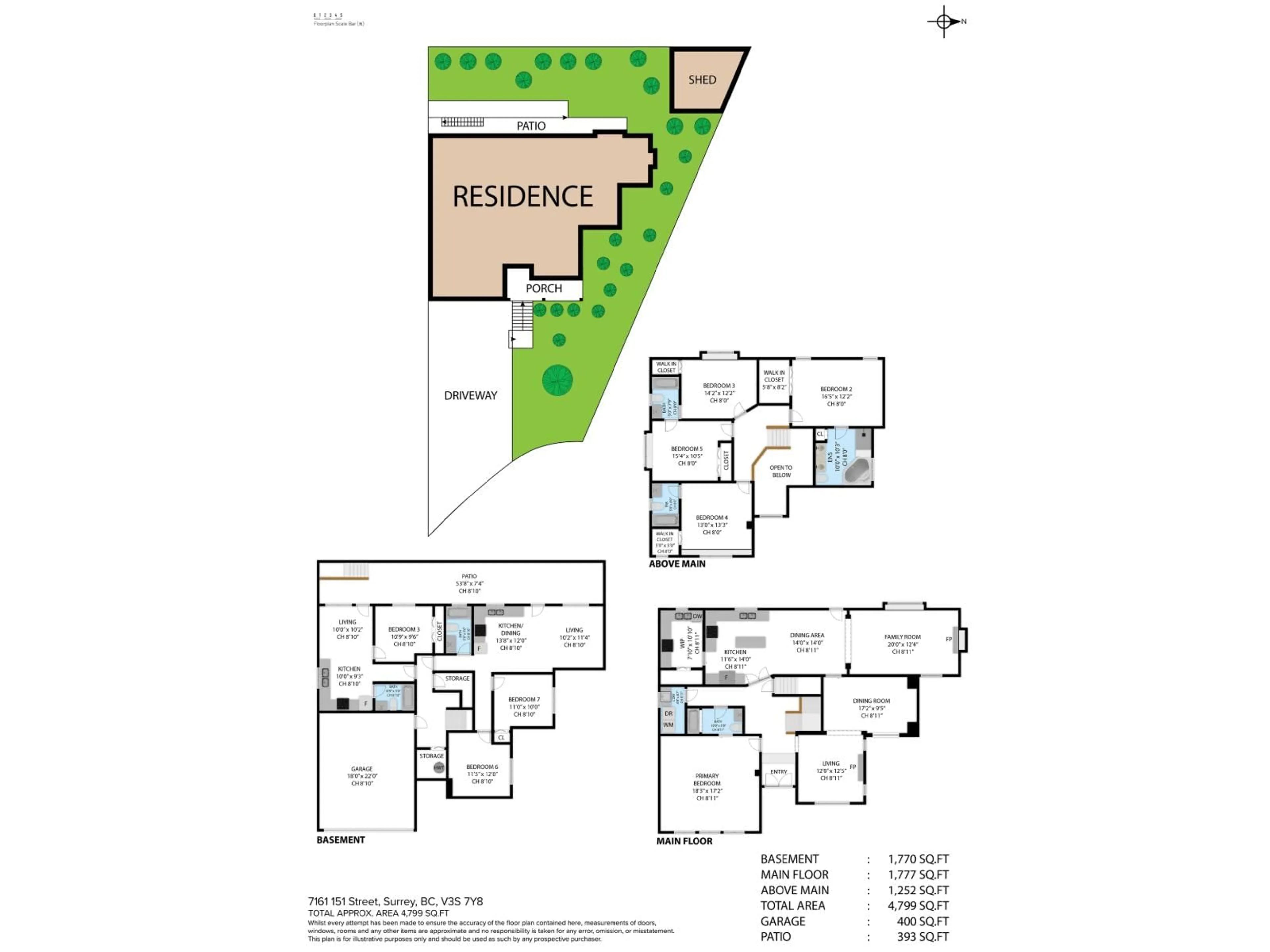 Floor plan for 7161 151 STREET, Surrey British Columbia V3S7Y8