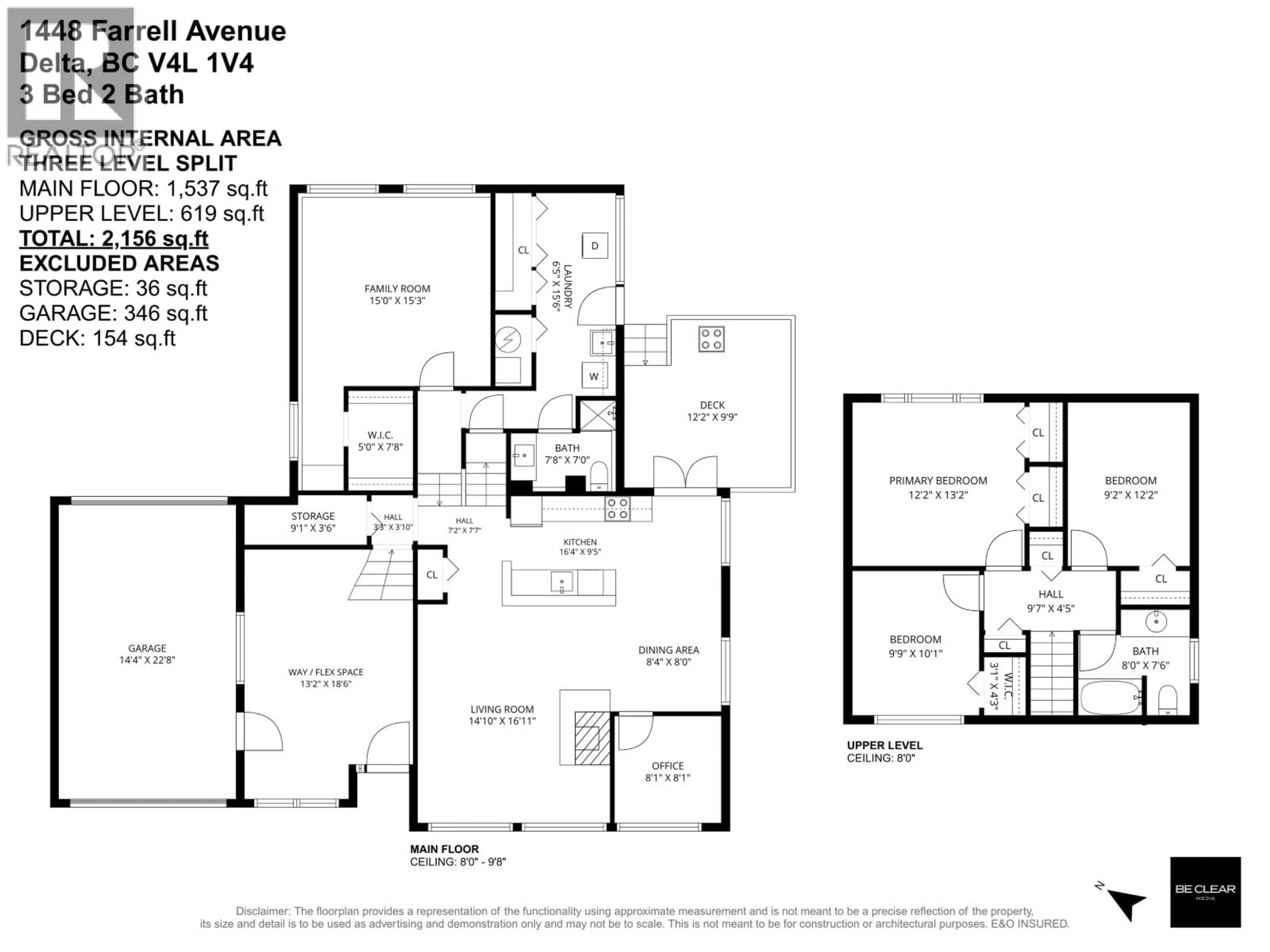 Floor plan for 1448 FARRELL AVENUE, Delta British Columbia V4L1V4