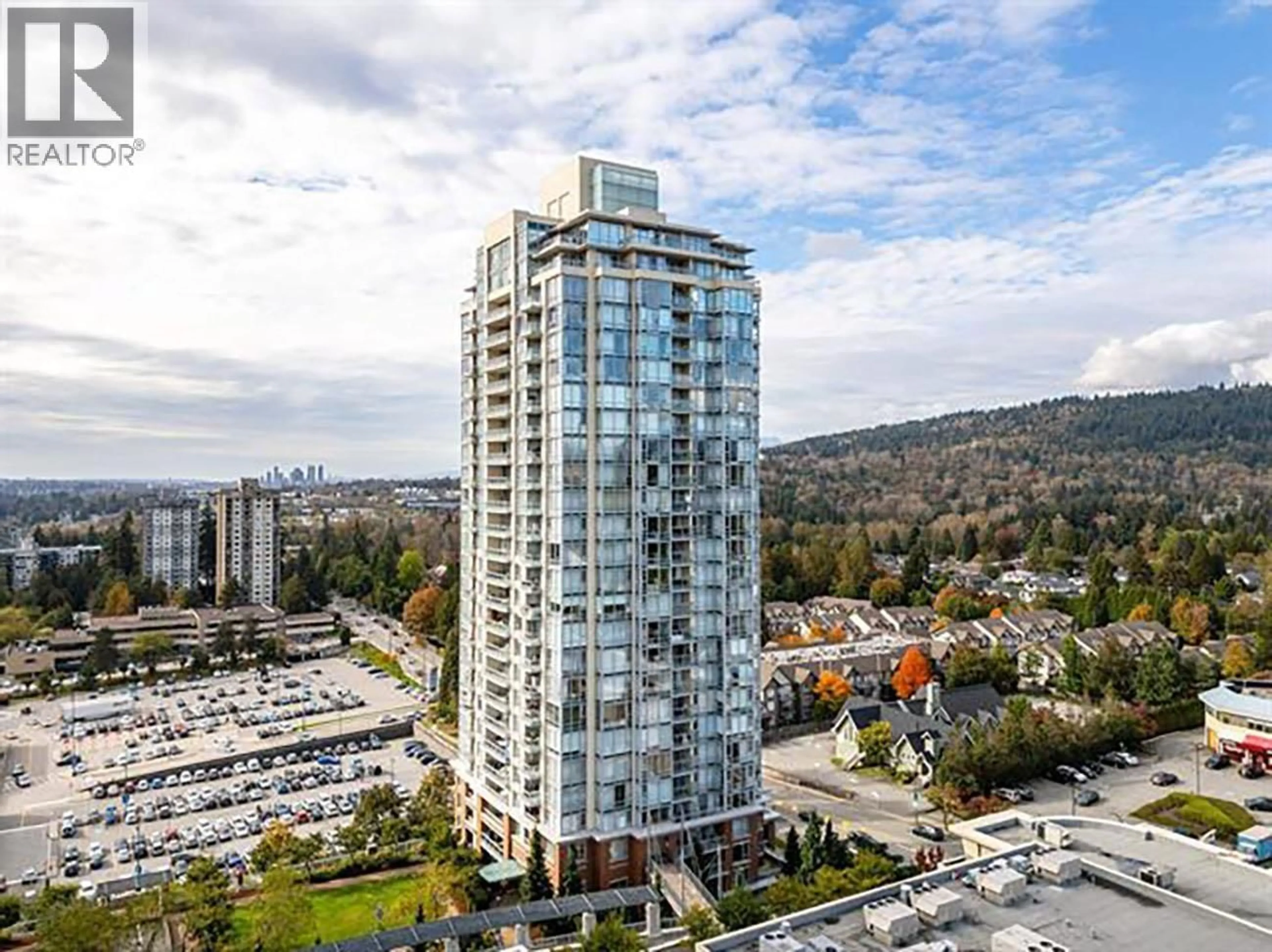 A pic from outside/outdoor area/front of a property/back of a property/a pic from drone, city buildings view from balcony for 905 - 9868 CAMERON STREET, Burnaby British Columbia V3J0A5