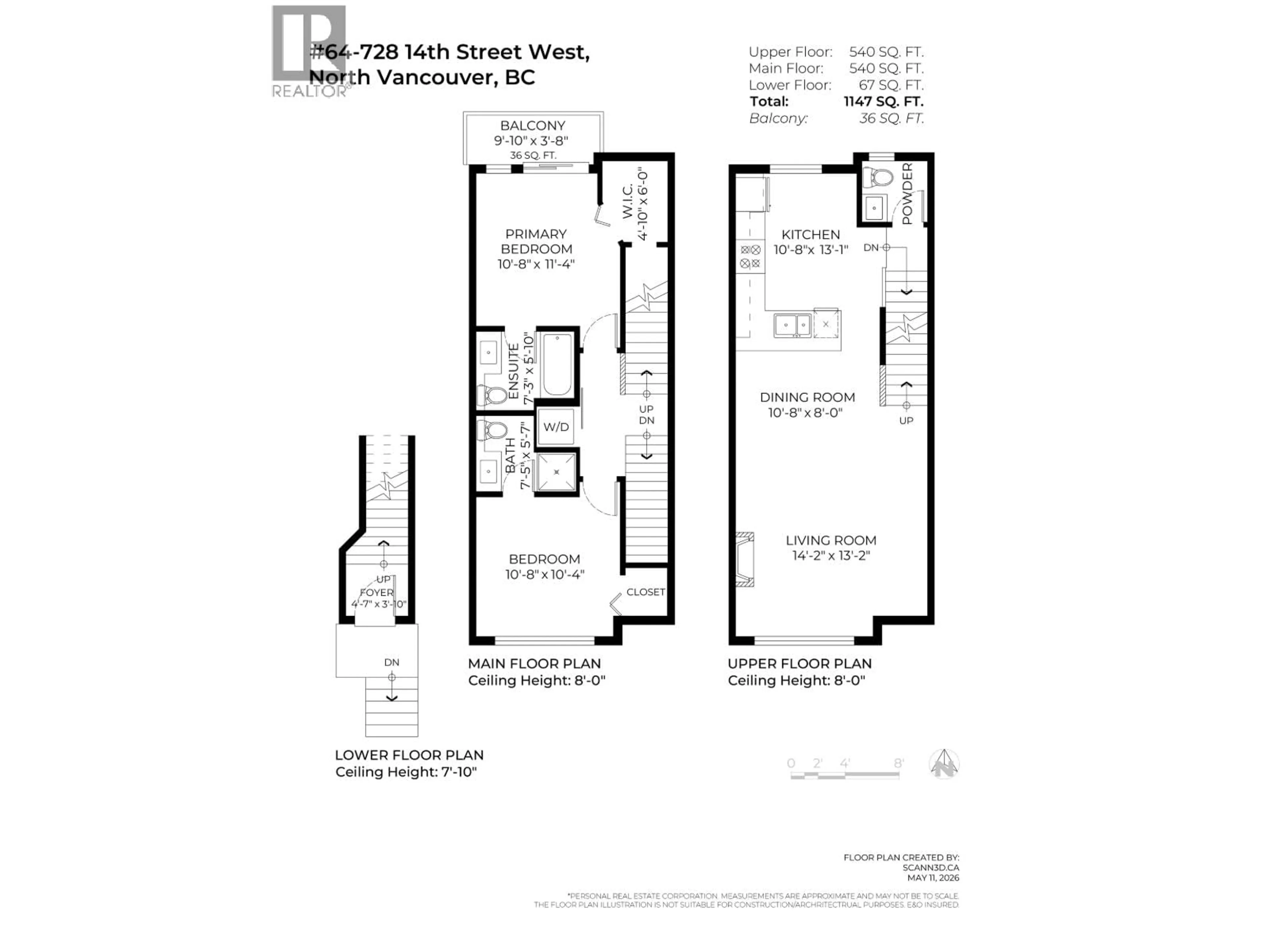 Floor plan for 64 - 728 14 STREET, North Vancouver British Columbia V7M0A8