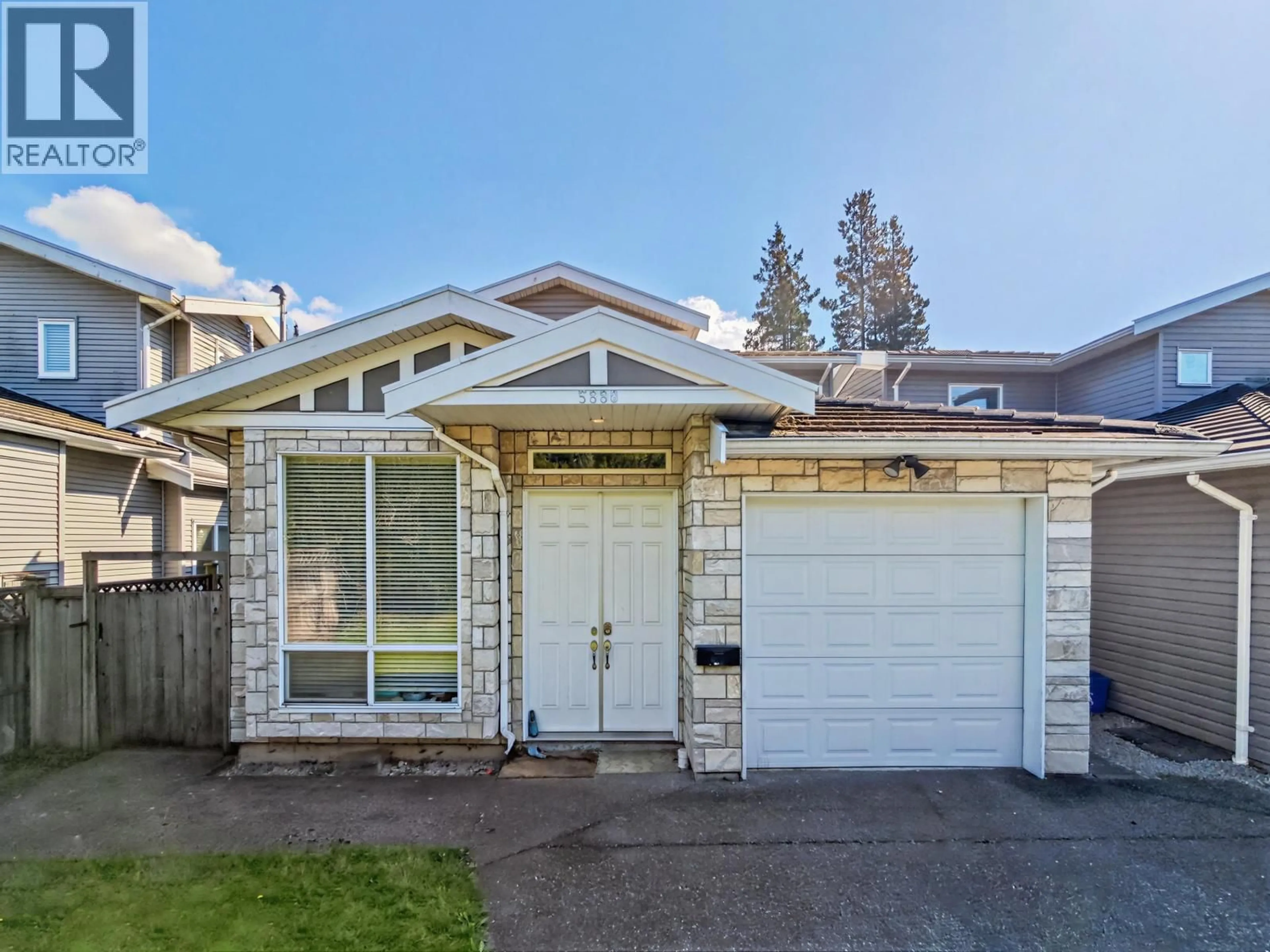 Home with vinyl exterior material, street for 5880 IRMIN STREET, Burnaby British Columbia V5J1Y9