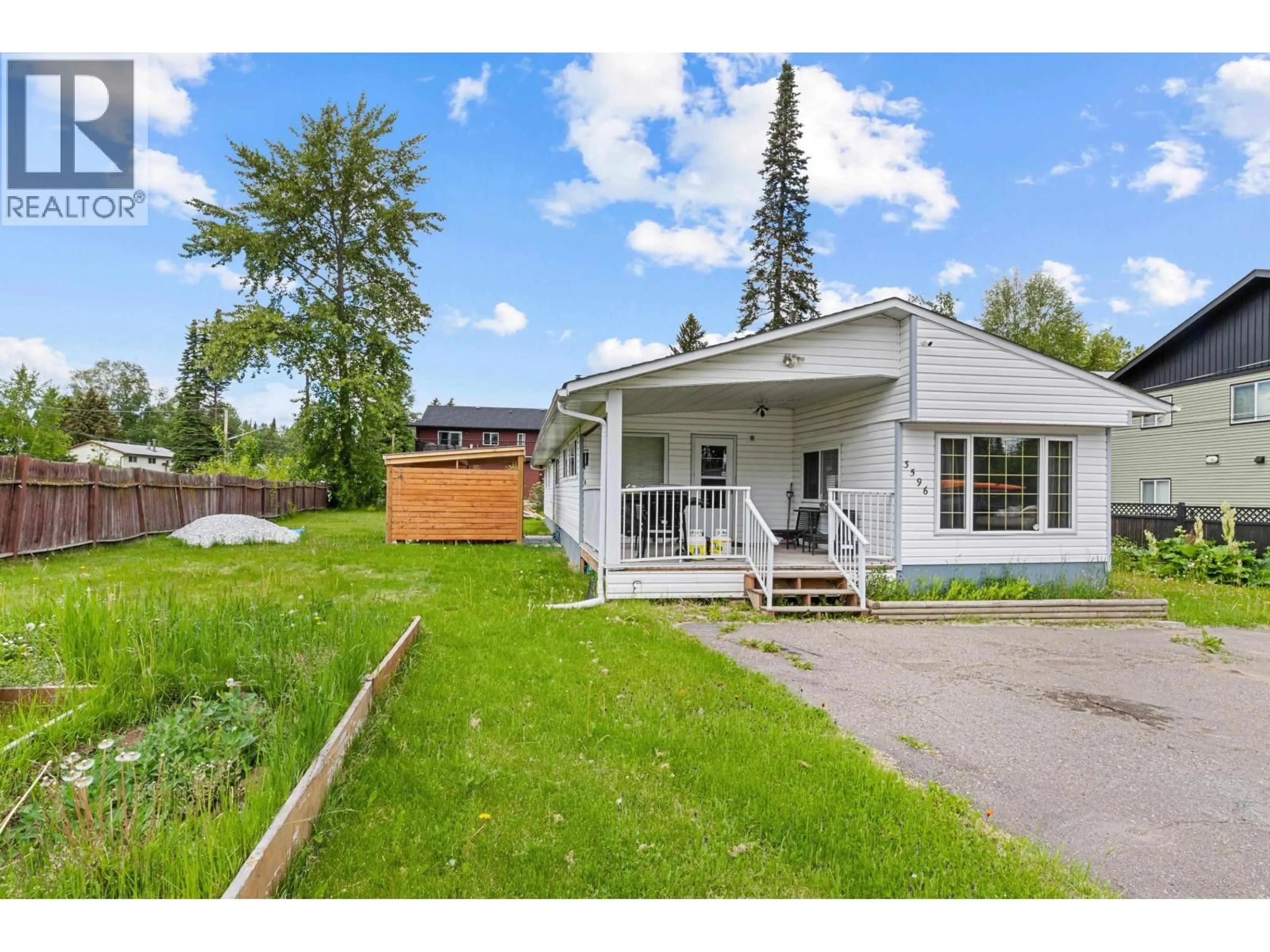 A pic from outside/outdoor area/front of a property/back of a property/a pic from drone, street for 3596 EDEN DRIVE, Prince George British Columbia V2K2L4