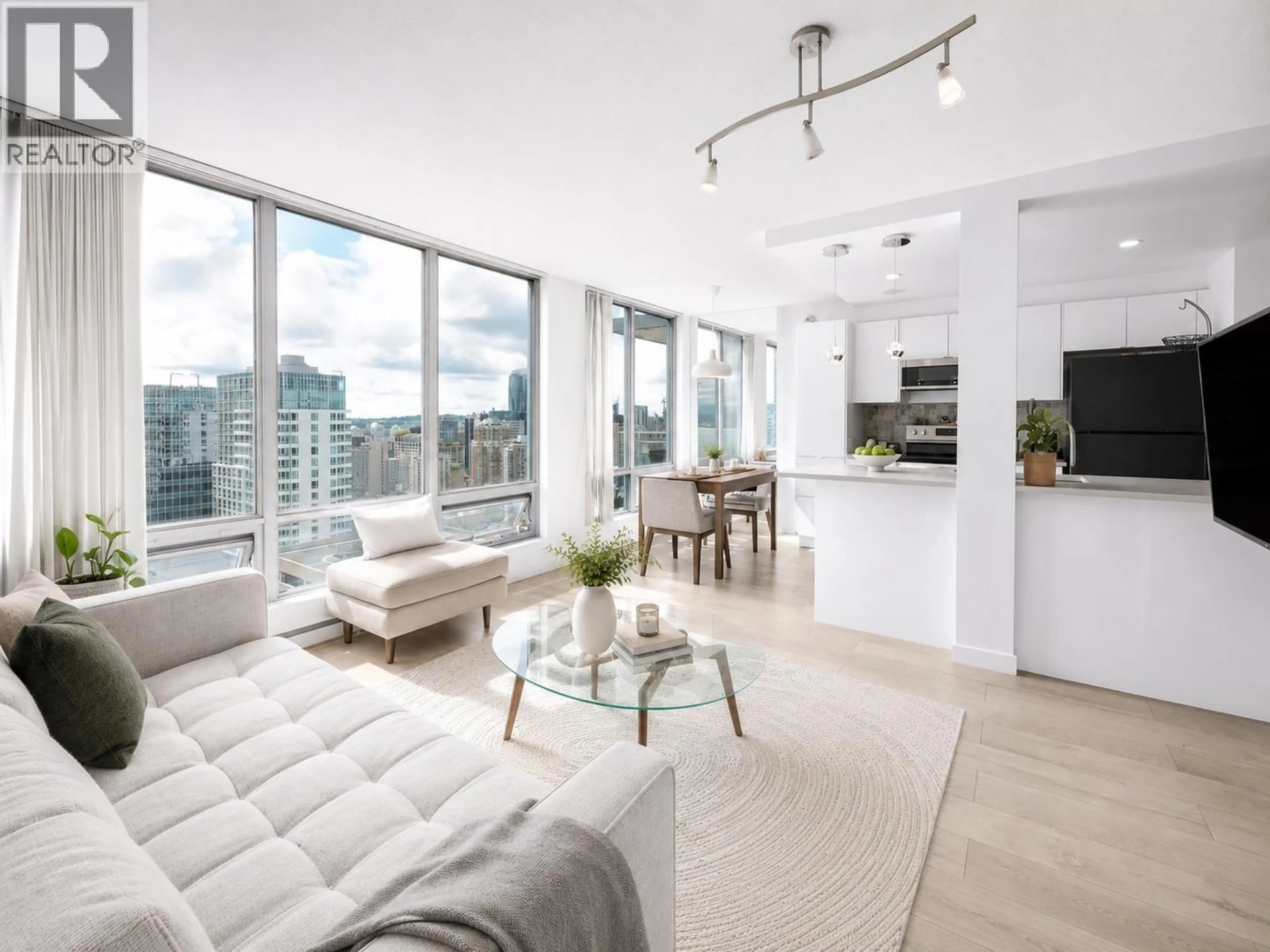Living room with furniture, unknown for 3304 - 1200 GEORGIA STREET, Vancouver British Columbia V6E4R2
